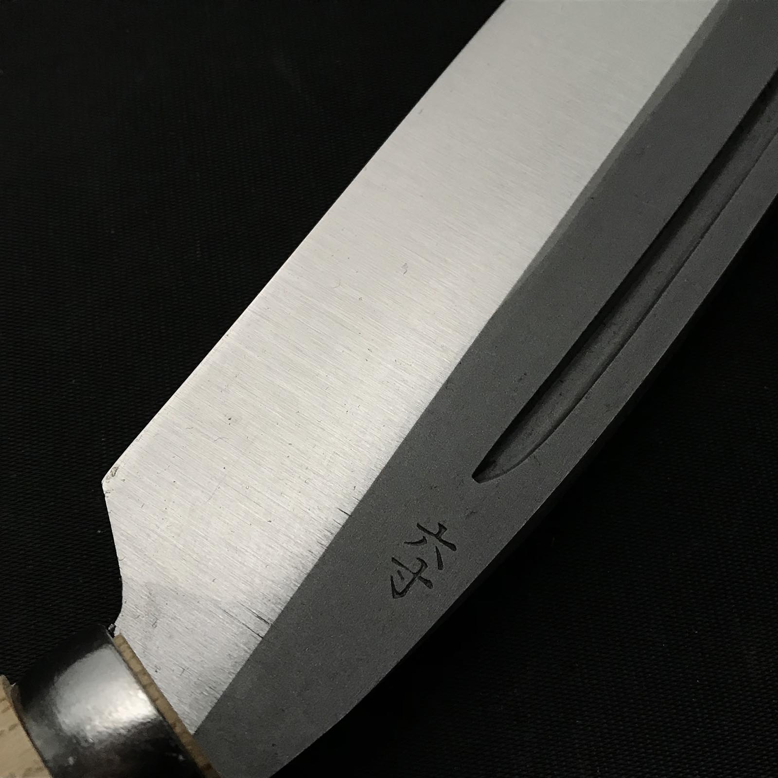 Ajikataya Single edged Nata by HinoUra Tsukasa Right hand 味方屋作 鉈 片刃 磨き仕上げ 右 180mm