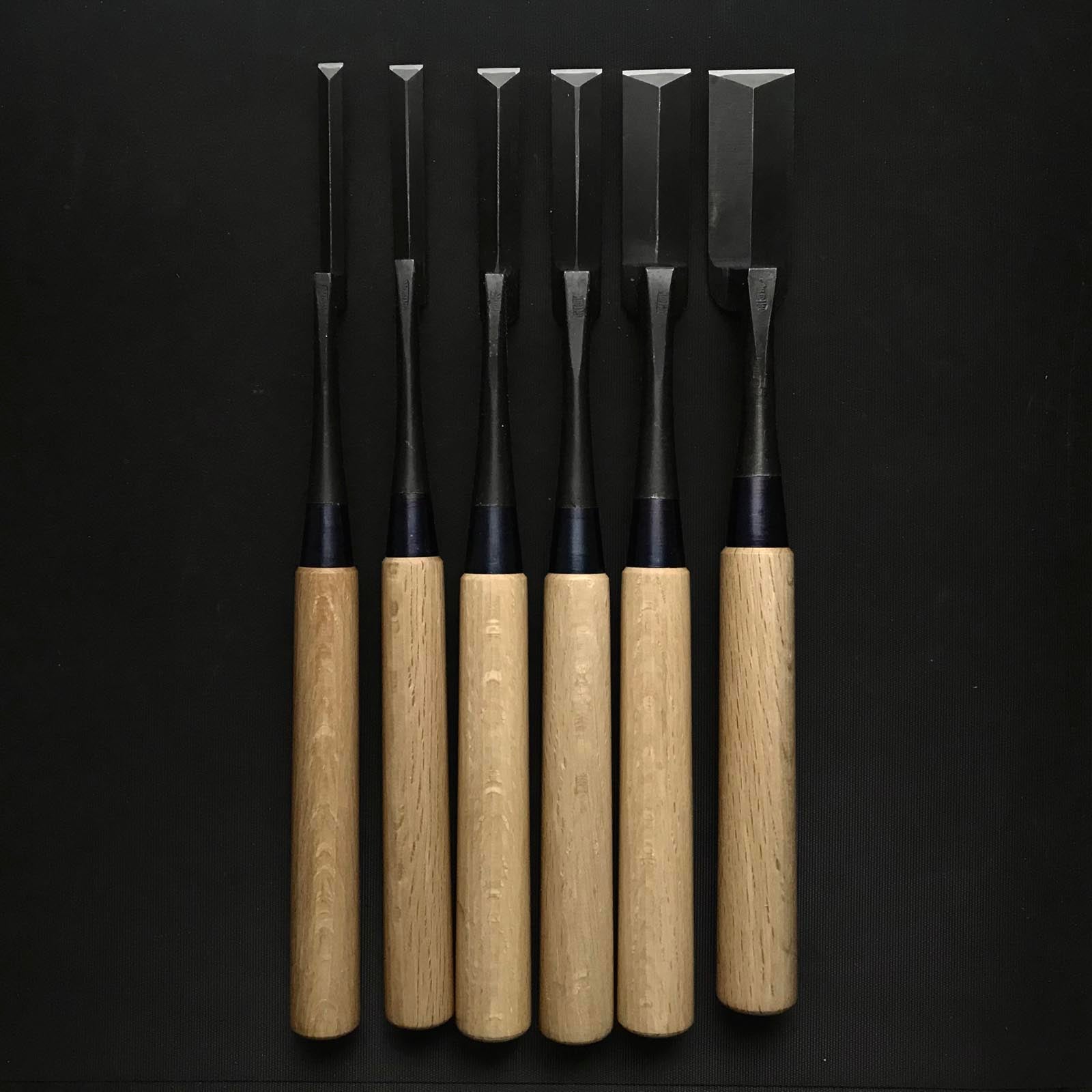 Ioroi Trowel chisel (Kote nomi) Dovetail type by Ioroi Hideo 五百蔵秀夫作 五百蔵 鏝鑿 鎬型  9,12,15,18,24,30mm