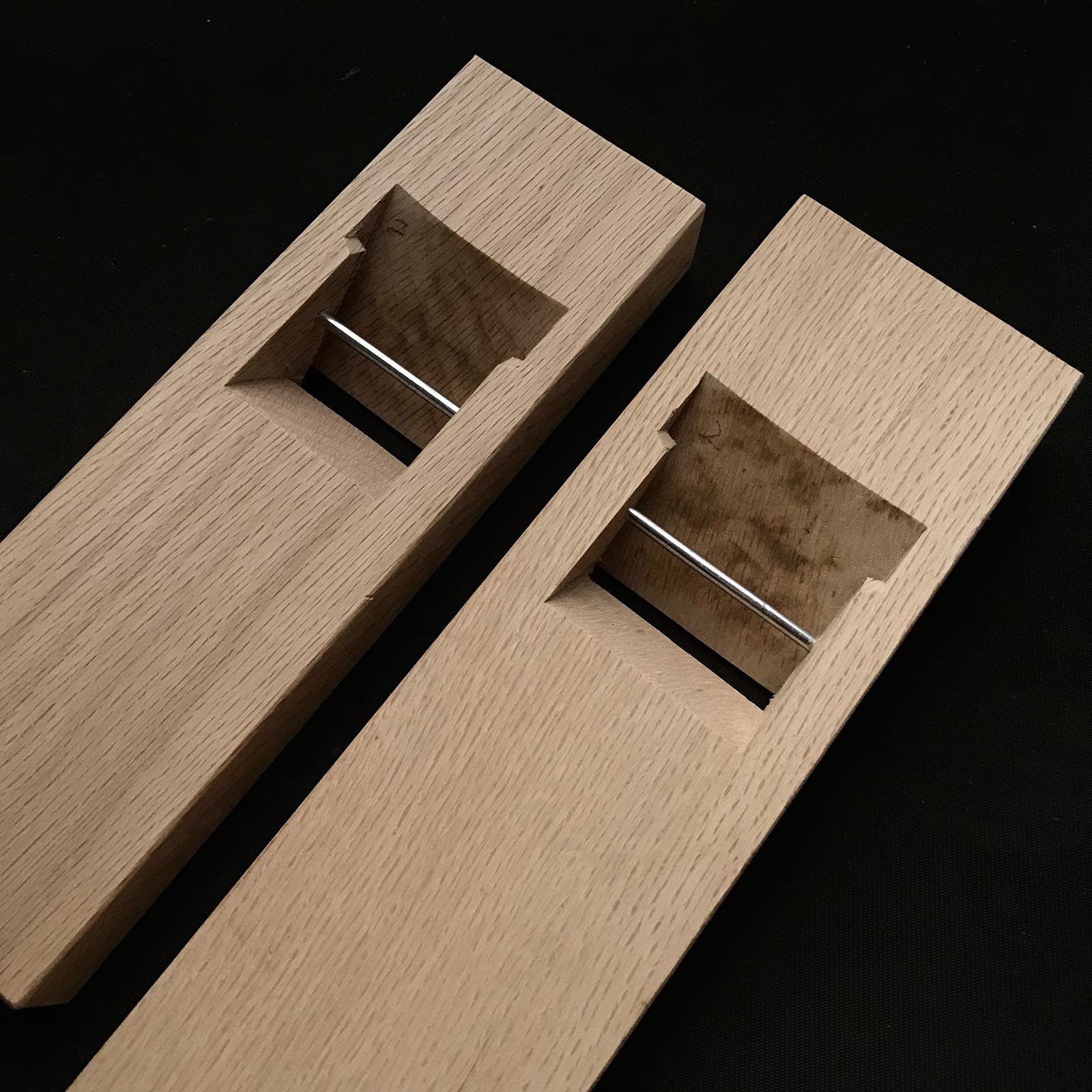 Hyakunenkizami Small Plane(Ko-Kanna) by Seisuke Mizuno 水野清介作 百年刻穴 小鉋 42,48,54mm