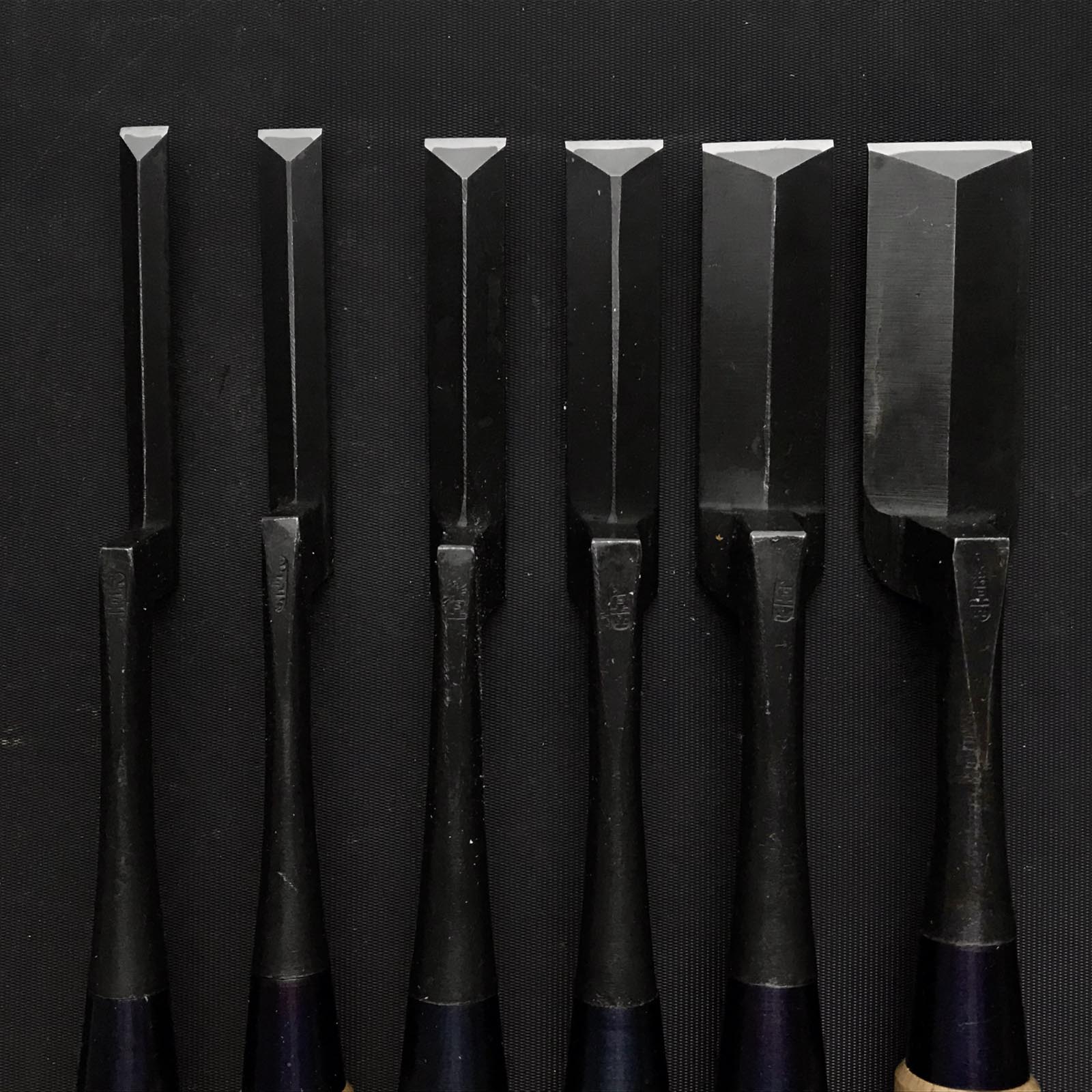 五百蔵秀夫作 五百蔵鏝鑿 鎬型 9,12,15,18,24,30mm