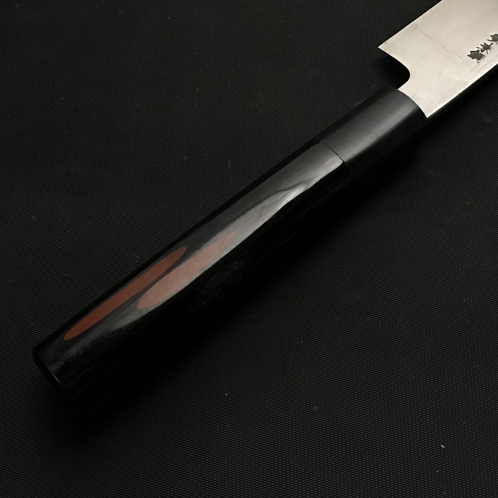 Old stock Ishitsuki Yanagiba Bocho Japanese lacker handle 掘出し物 石月作 柳刃包丁 210mm