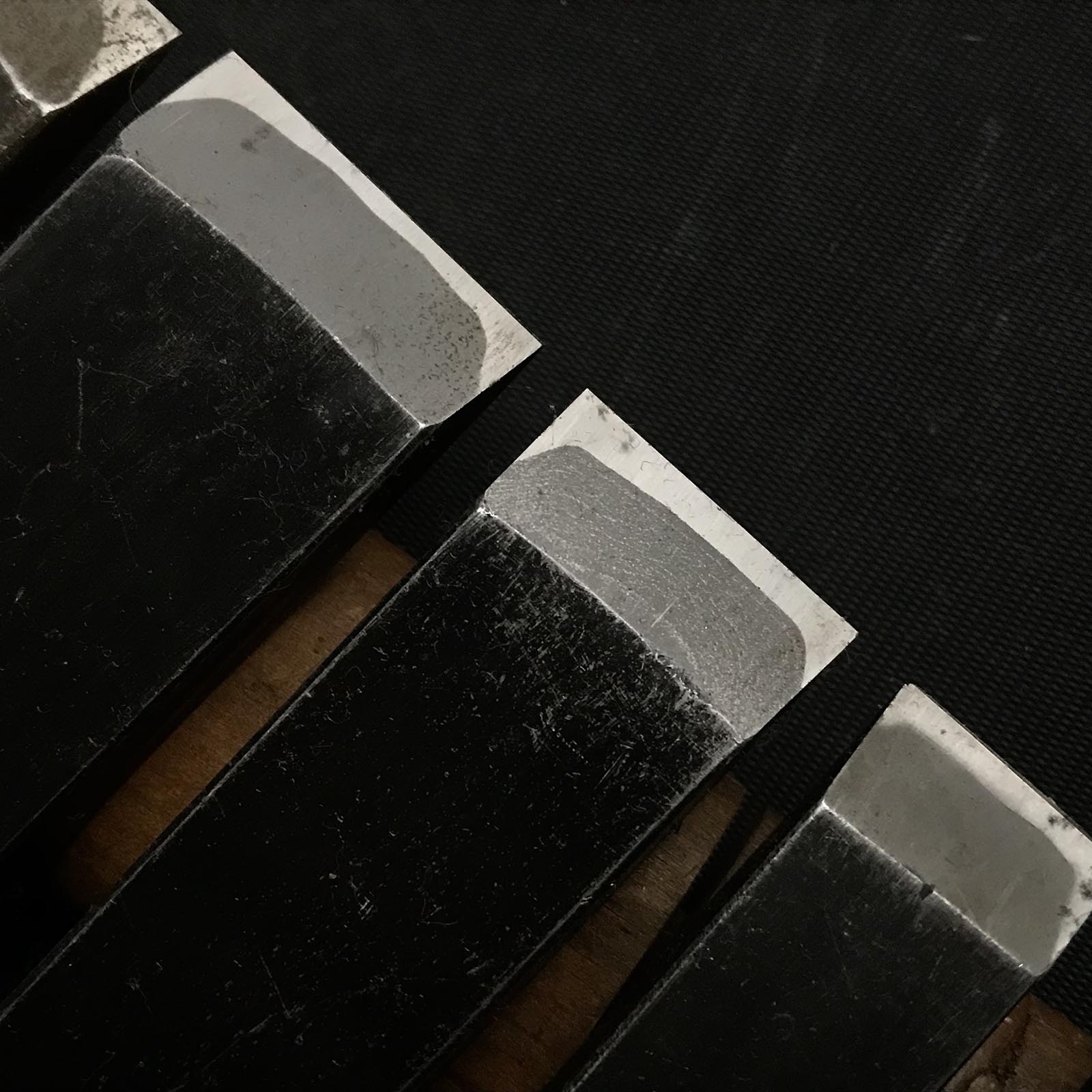 Old stock Damekiri chisels set 掘出し物 ダメ切り6本組鑿 Damekirinomi