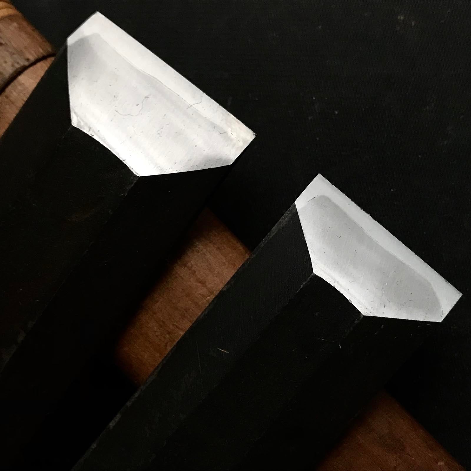 Used Hidari Hisasaku three generations long neck Timber Chisels 中古 三代目左久作 首長叩鑿 36,30mm