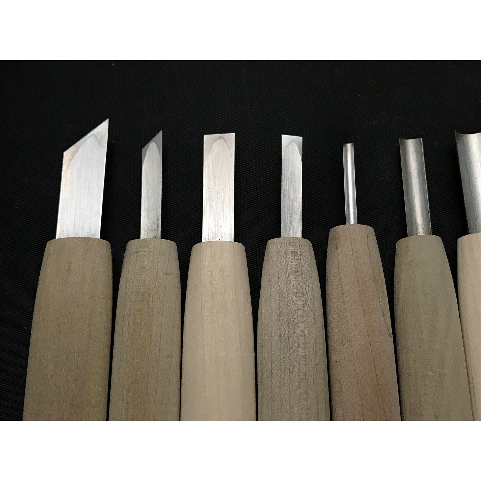 Chotousei Carving chisels set Beginner level 彫刀晟 小倉彫刻刃物製作所 一般用 彫刻刀セット Chokokuto