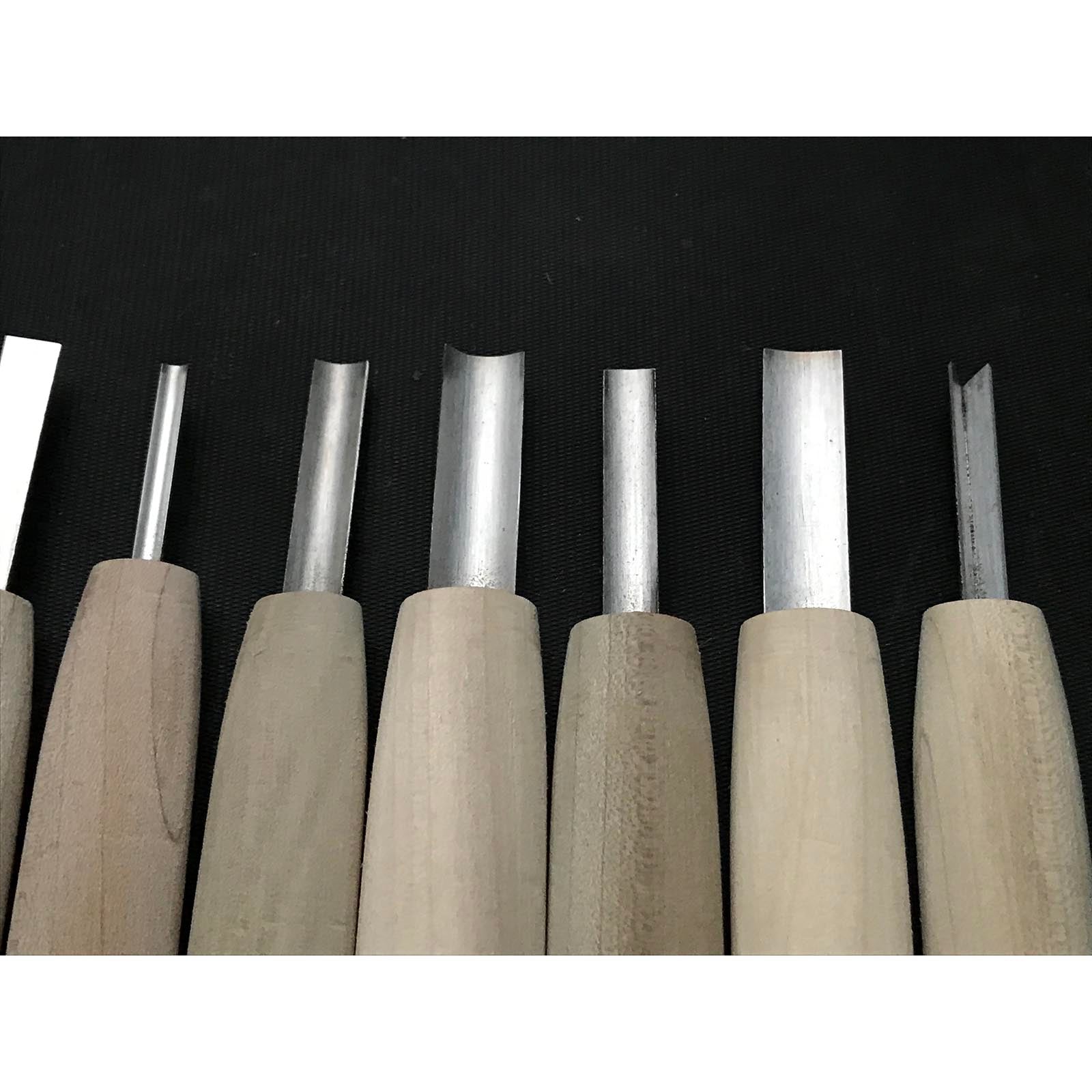 Chotousei Carving chisels set Beginner level 彫刀晟 小倉彫刻刃物製作所 一般用 彫刻刀セット Chokokuto