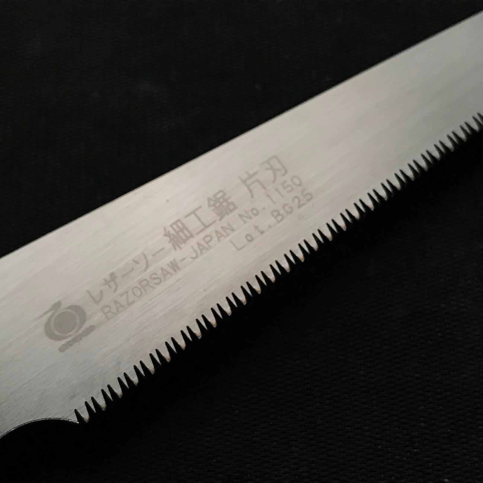 Gyokucho Razorsaw Mini Japanese Zero set Single Edge Hand Saw 玉鳥産業 レザーソー 細工鋸 アサリなし 片刃鋸 100mm