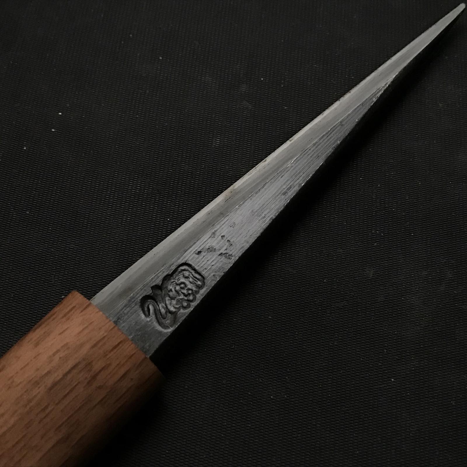Old stock Hiradashi Kuri Kokatana with white steel Left  掘出し物 平出刃物 繰り小刀  左 128mm