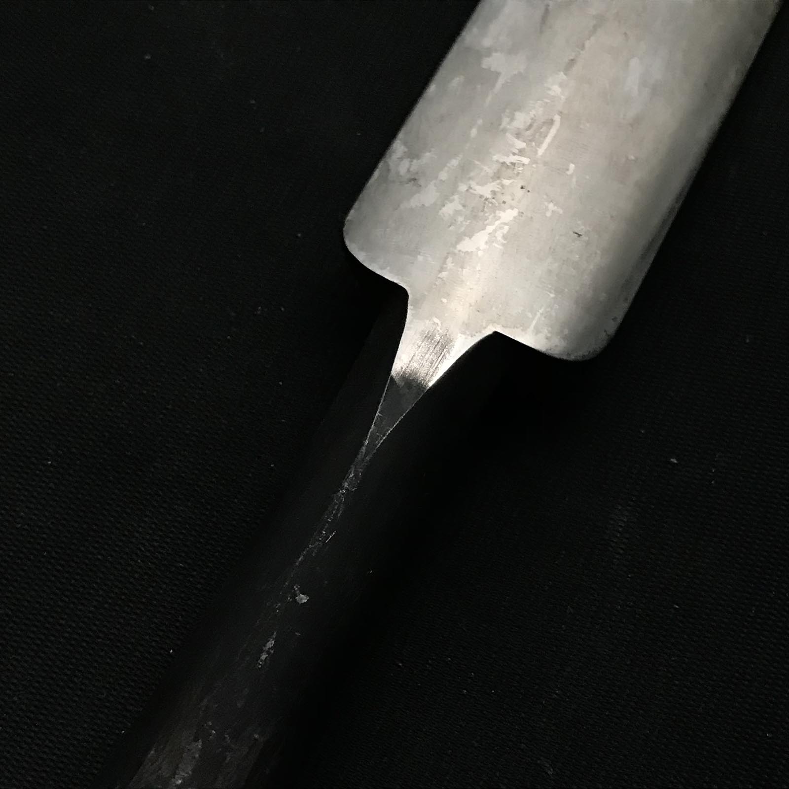 旧蔵 外丸ノミ 白鋼 掘り出し物 外丸鑿 白紙鋼 30mm