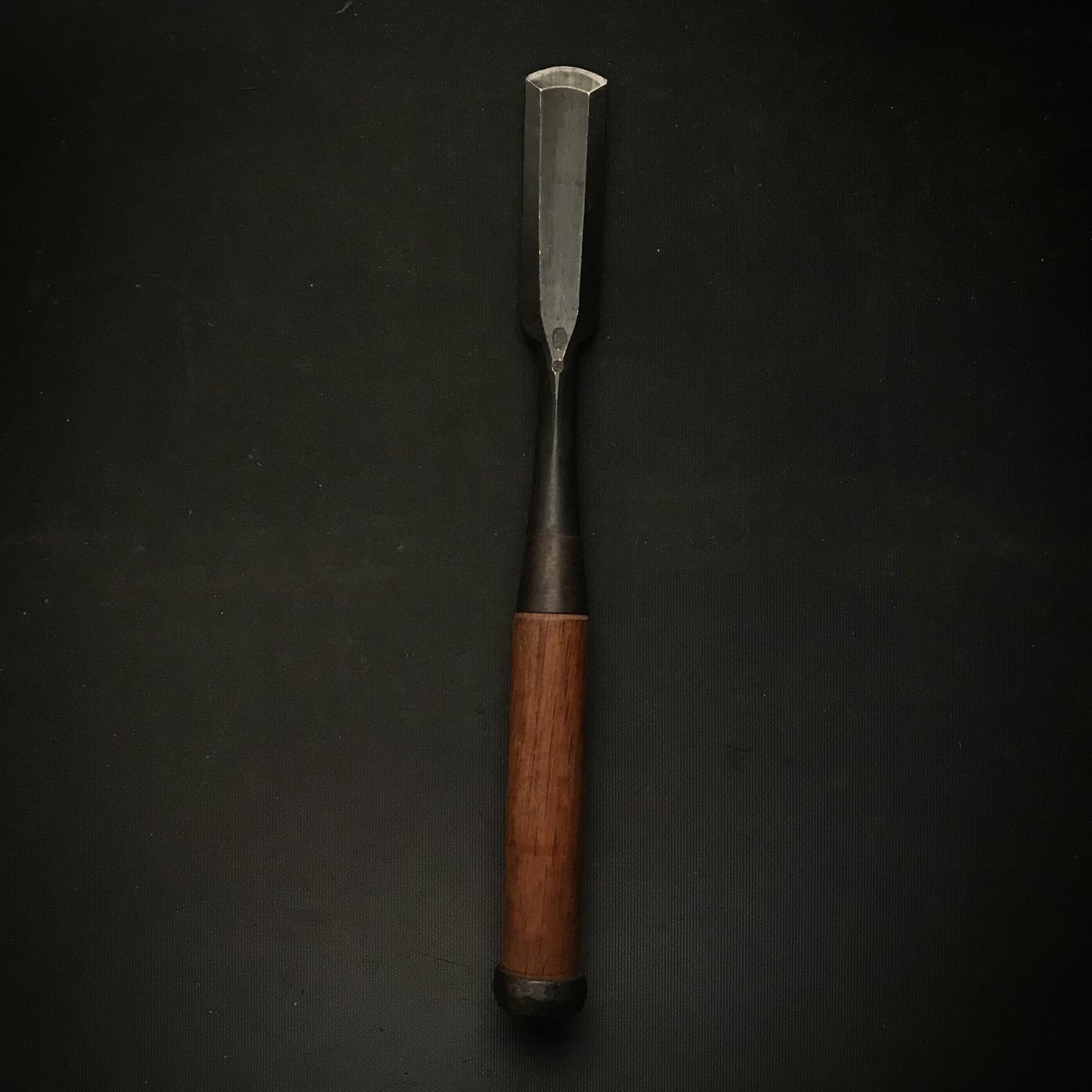 旧蔵 外丸光弘 白鋼付ノミ 掘り出し物 光弘 外丸鑿 白紙鋼 26mm