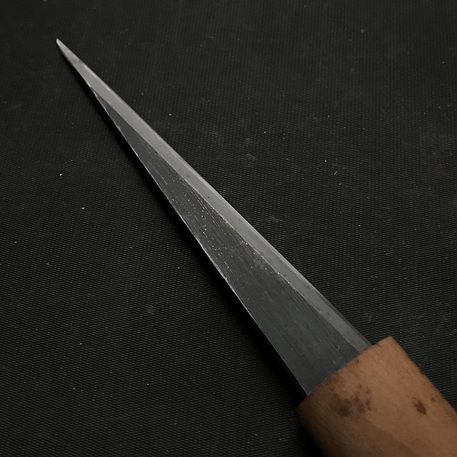 Old stock Sakamitsu 1st generation Kuri Kokatana with white steel Right 掘出し物 初代坂光 繰り小刀 右 130mm