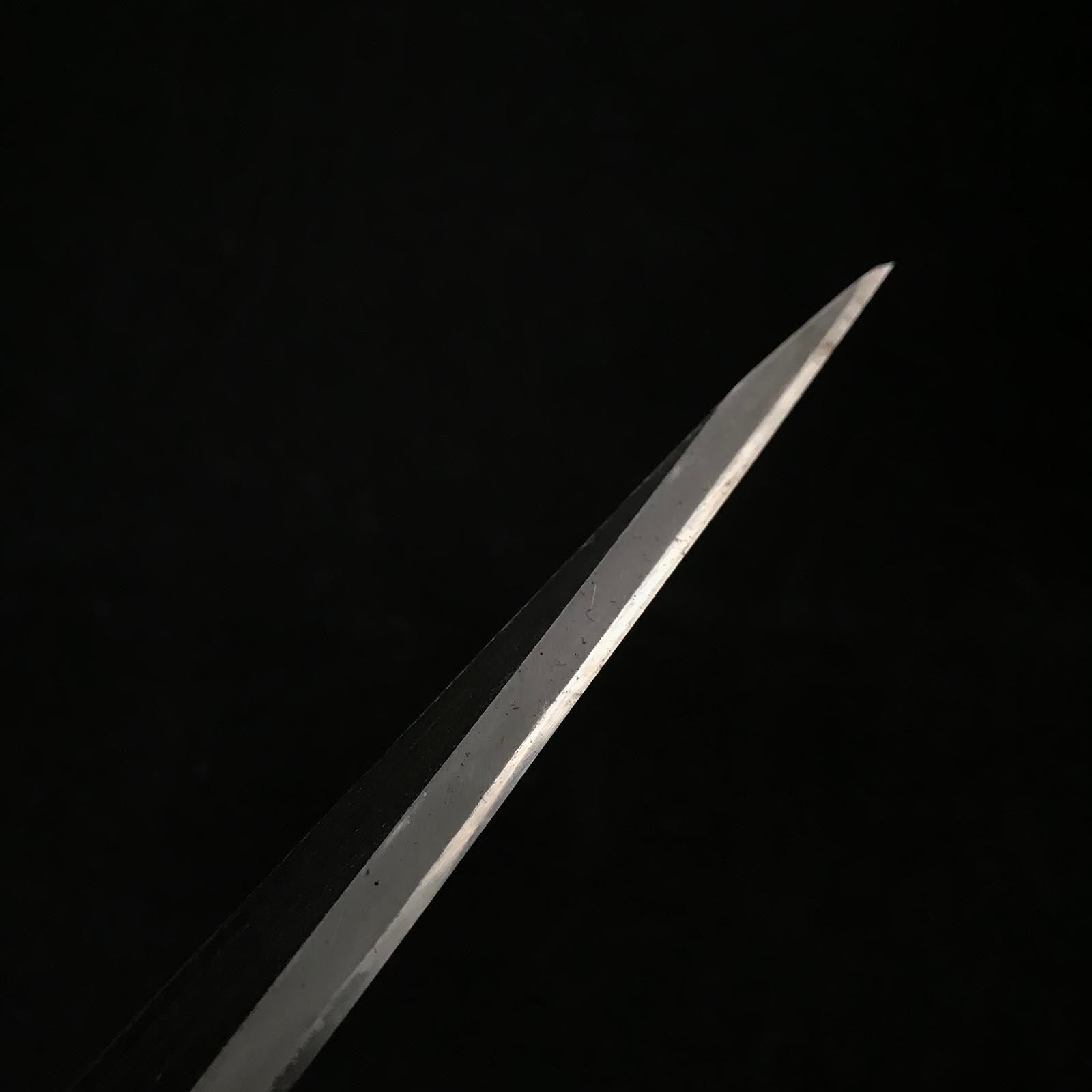 Old stock Sakamitsu 1st generation Kuri Kokatana with white steel Right 掘出し物 初代坂光 繰り小刀 右 130mm