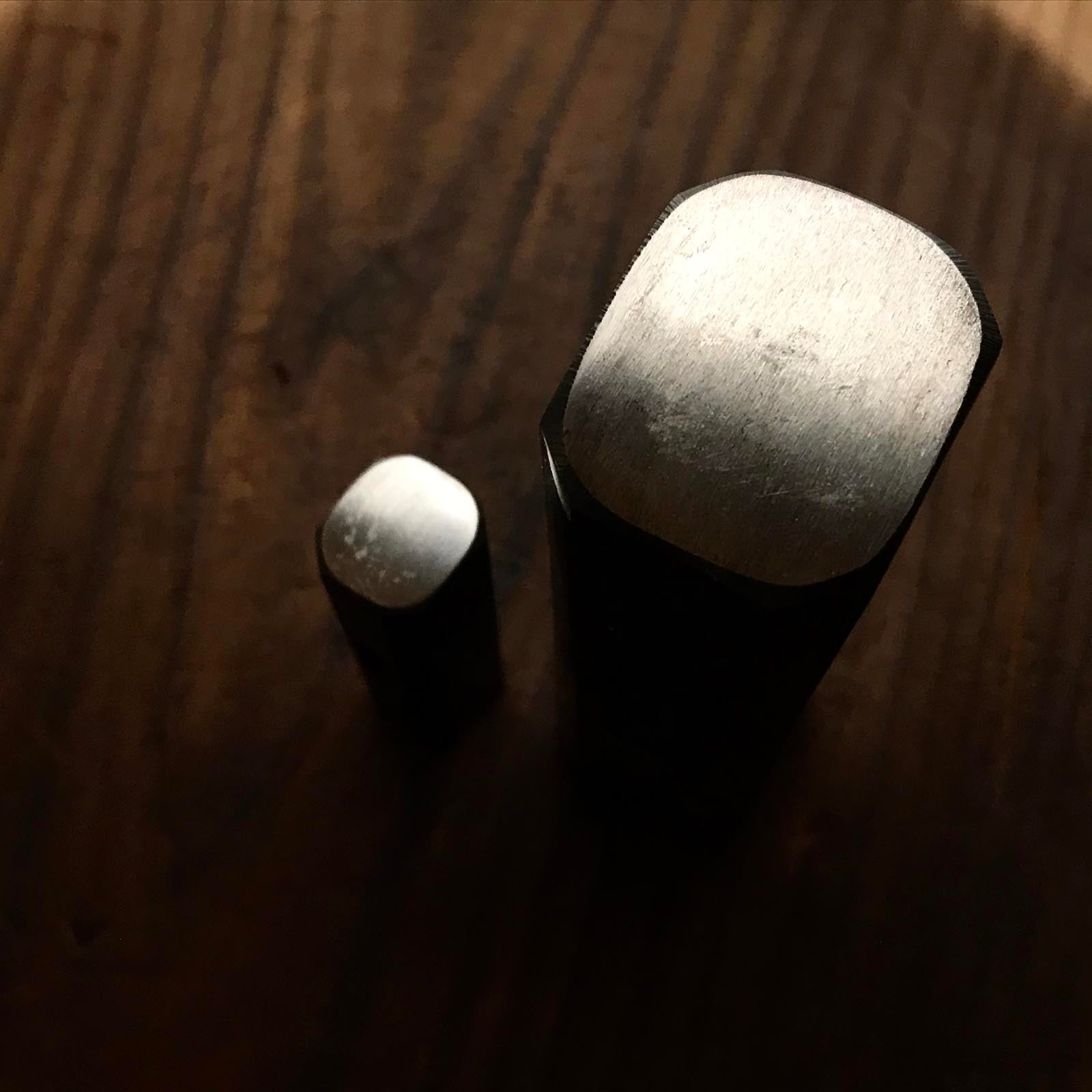 Old stock for beginner Marumasu Octagon Hammers Blacksmith finish 掘出し物 丸增 八角玄翁 黒仕上