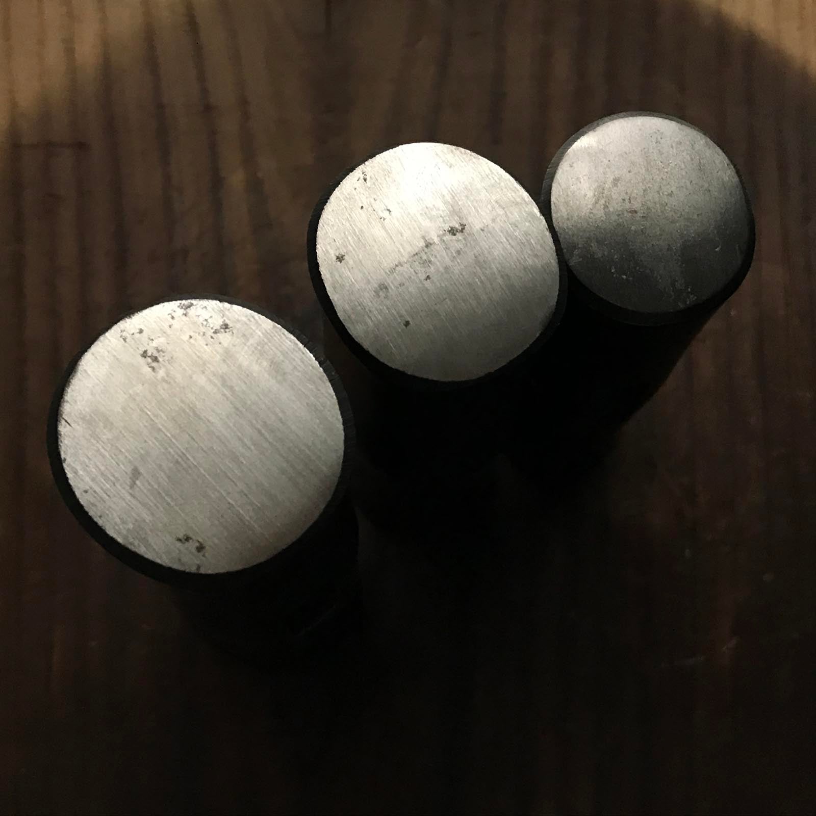 Old stock for beginner Marumasu Round Hammers Blacksmith finish 掘出し物 丸增 丸玄翁 黒仕上