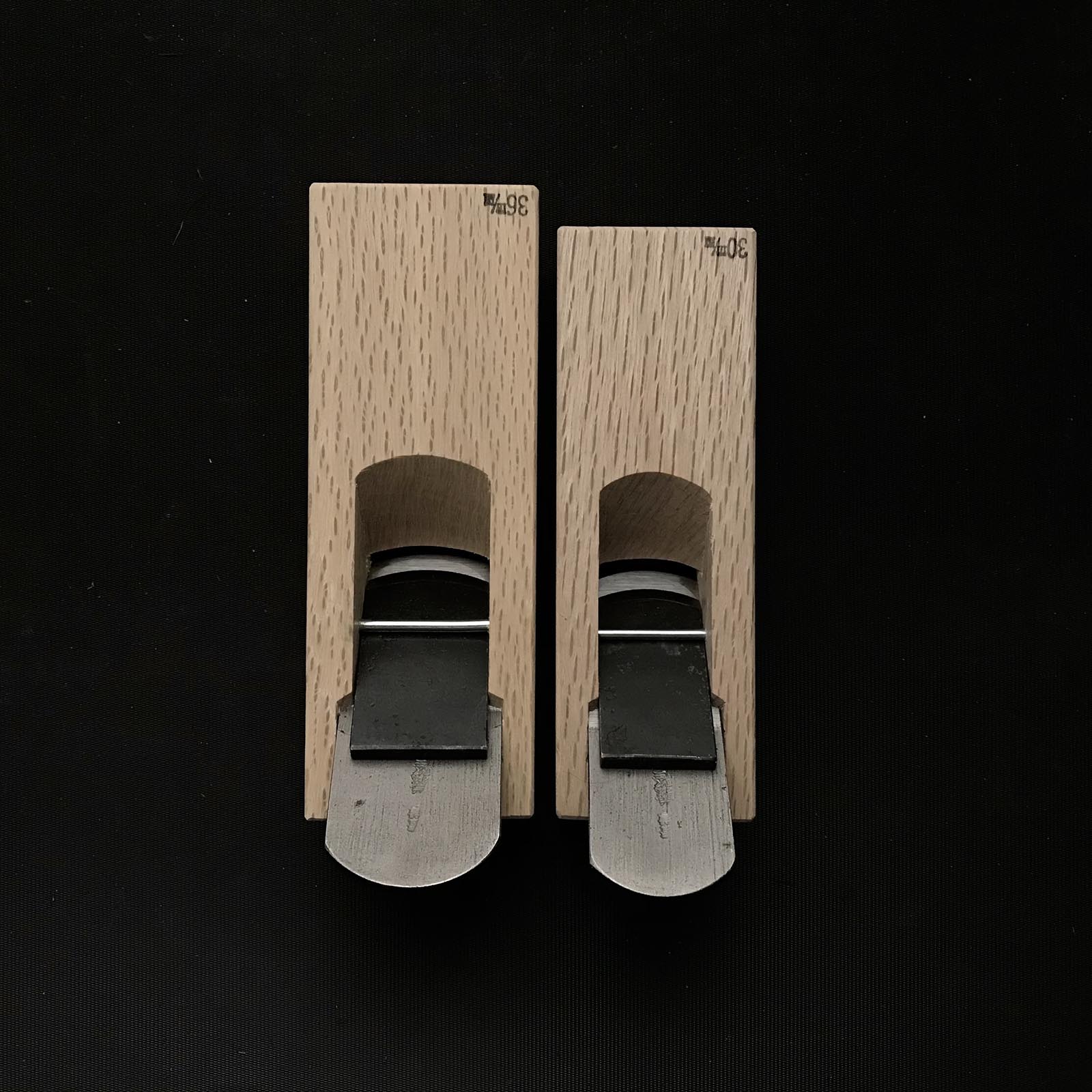 Yoshitaka Spoon bottom plane (Shihosori-Kanna) with Blue steel 義隆 四方反鉋 青紙鋼 42,36,30,24mm