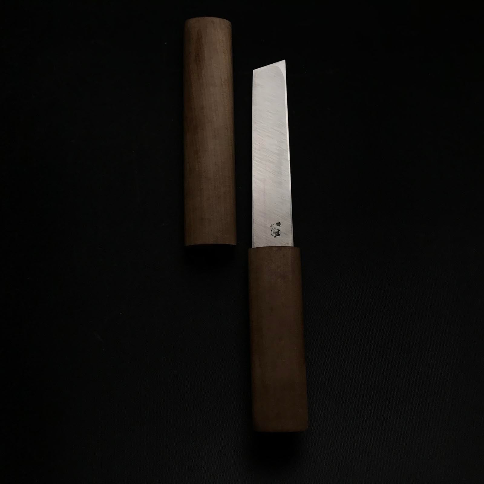 Old stock Miki Nushiya Kokatana with white steel 掘出し物 三木 塗師屋小刀 右 148mm