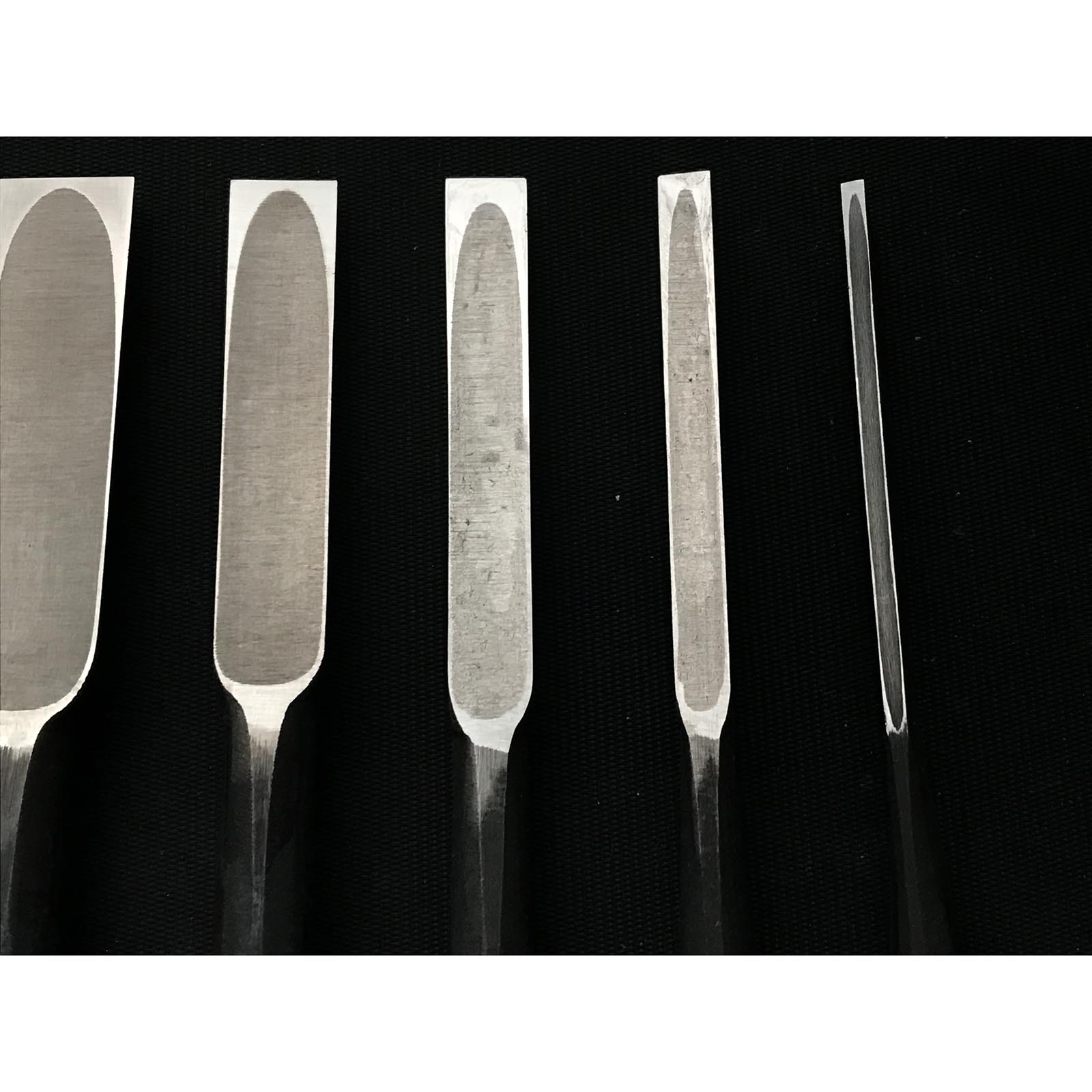 田斎 卓上ノミ 青鋼 おいれのみ 田斎作 黒仕上 追入組鑿