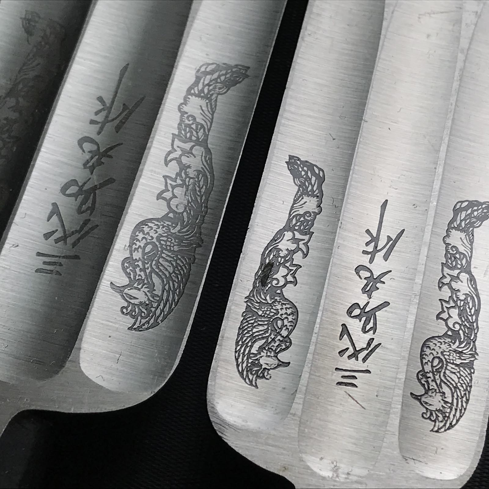 Old stock.Sukemaru 3rd Timber chisels by Usui Kinzaburo 掘出し物 三代助丸作 碓氷金三郎 叩き鑿 Tatakinomi