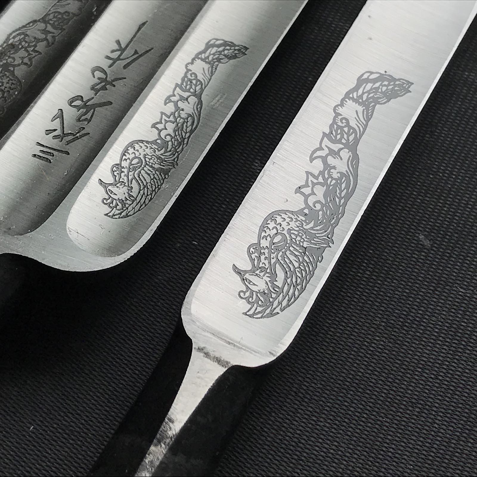 Old stock.Sukemaru 3rd Timber chisels by Usui Kinzaburo 掘出し物 三代助丸作 碓氷金三郎 叩き鑿 Tatakinomi