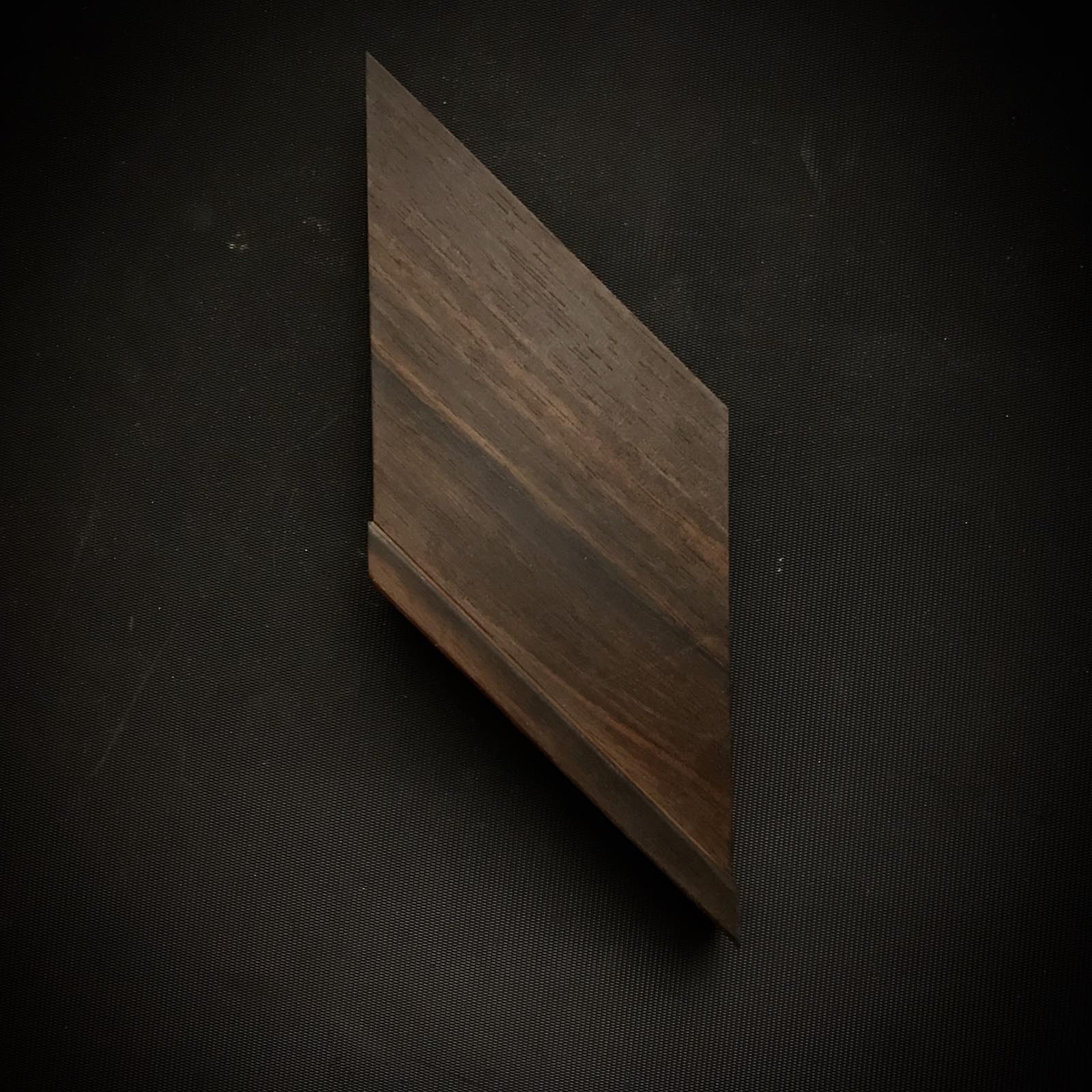 手作り 黒檀木 止型定規 45°