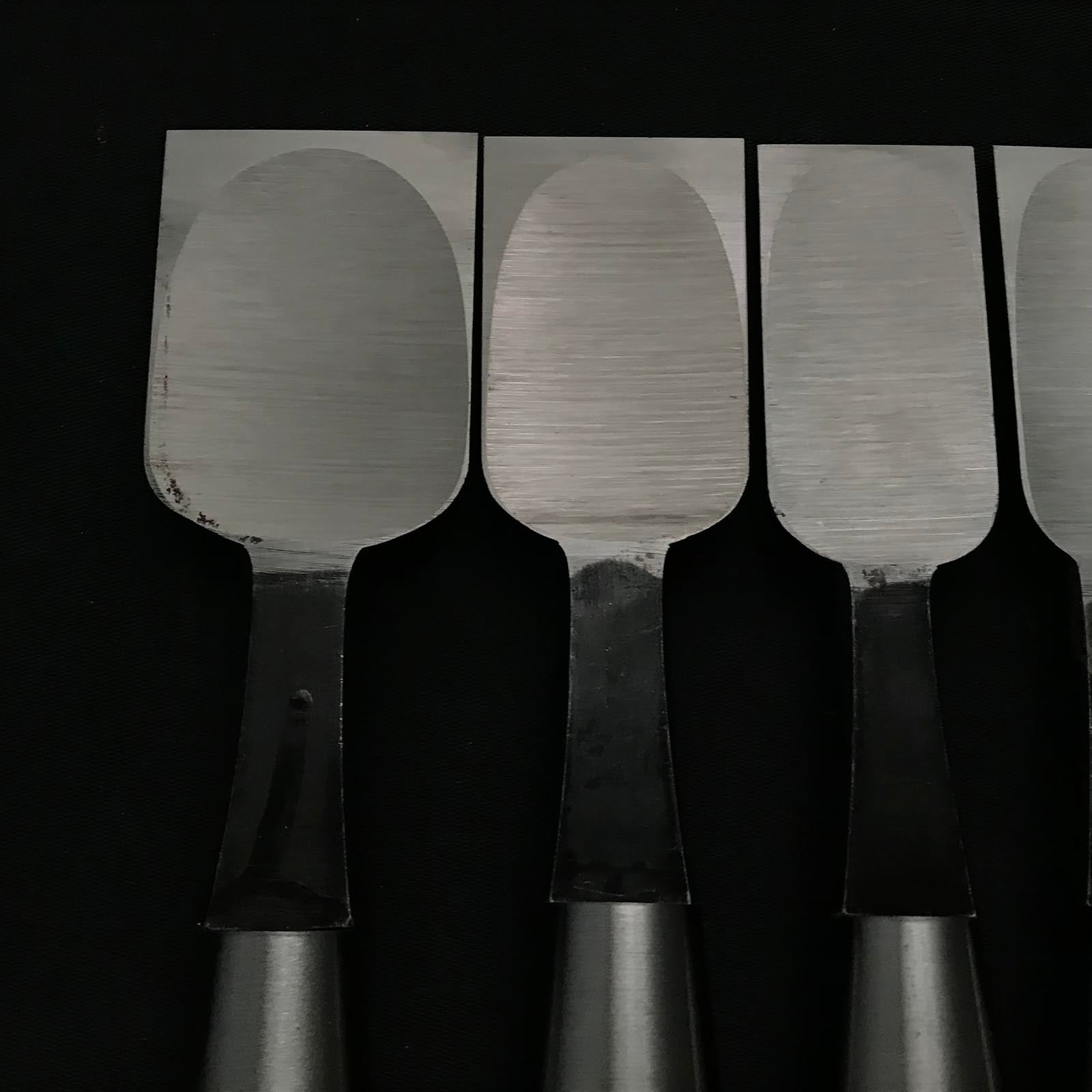 Old stock Toshihisa Hiramachi type Bench chisels set 掘出し物 利久 平待追入鑿 7本組 Hiramachi-nomi
