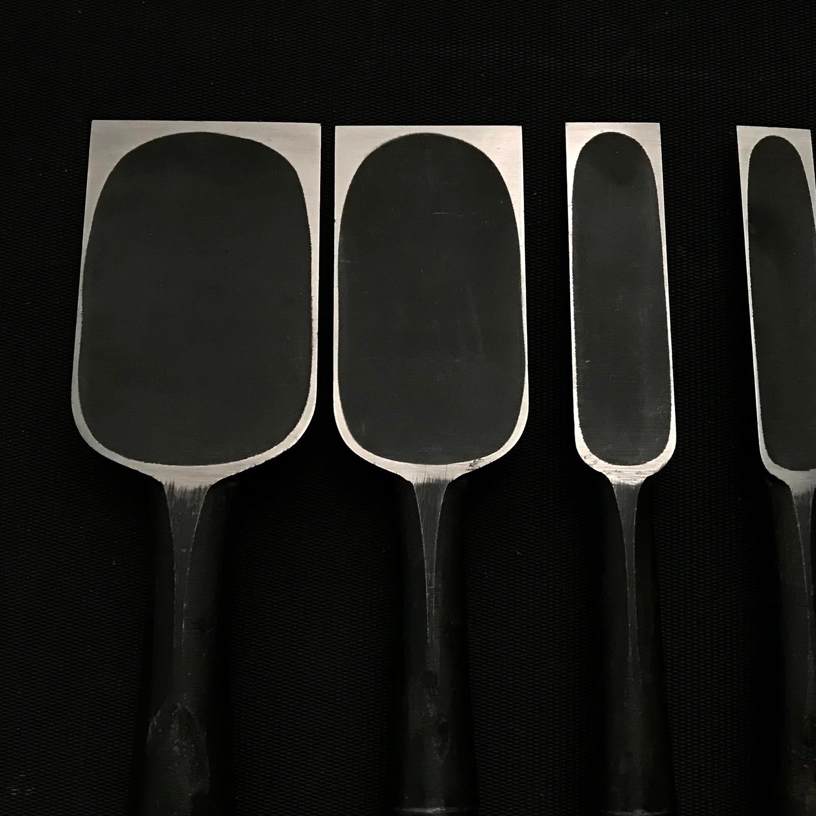 旧在庫長広(ながひろ)初期作 卓上ノミセット 掘り出し物 長弘 追入鑿 7本組 おいれのみ