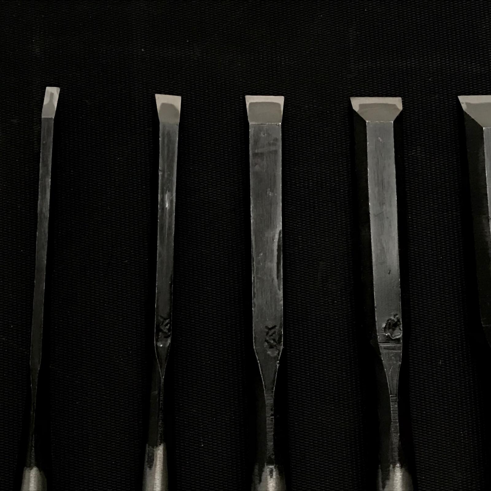 旧蔵利久 卓上ノミセット 掘り出し物 利久 追入10本組鑿 おいれのみ