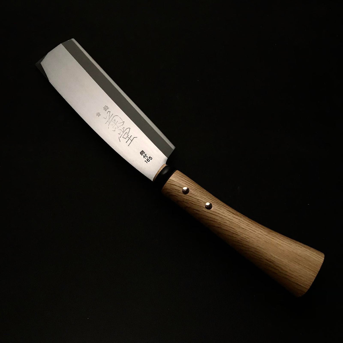 菊堂 片刃ナタ 右手 菊堂 鉈 片刃 磨き仕上げ 右 165mm