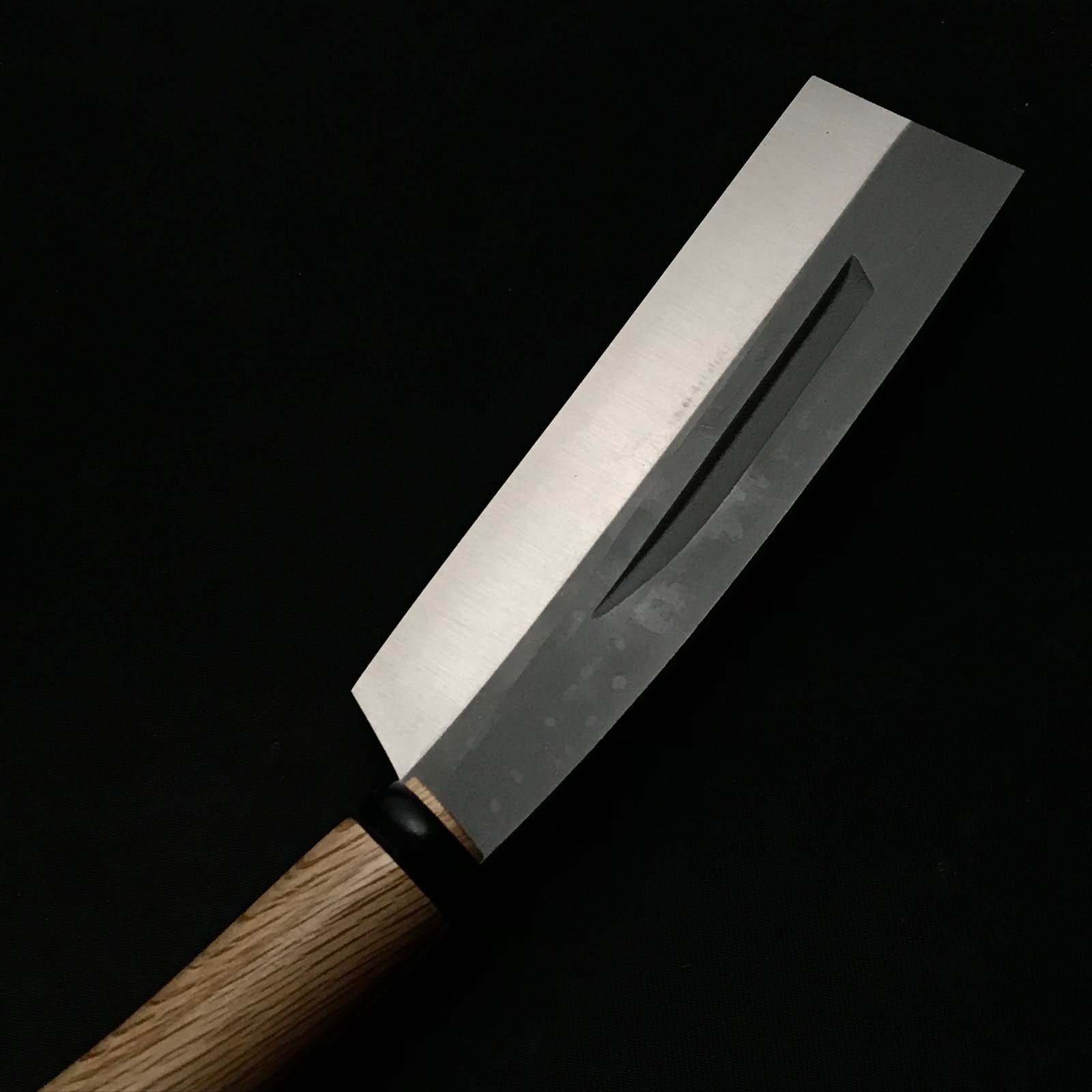 Kikudo Single edged Nata right hand 菊堂 鉈 片刃 磨き仕上げ 右 165mm