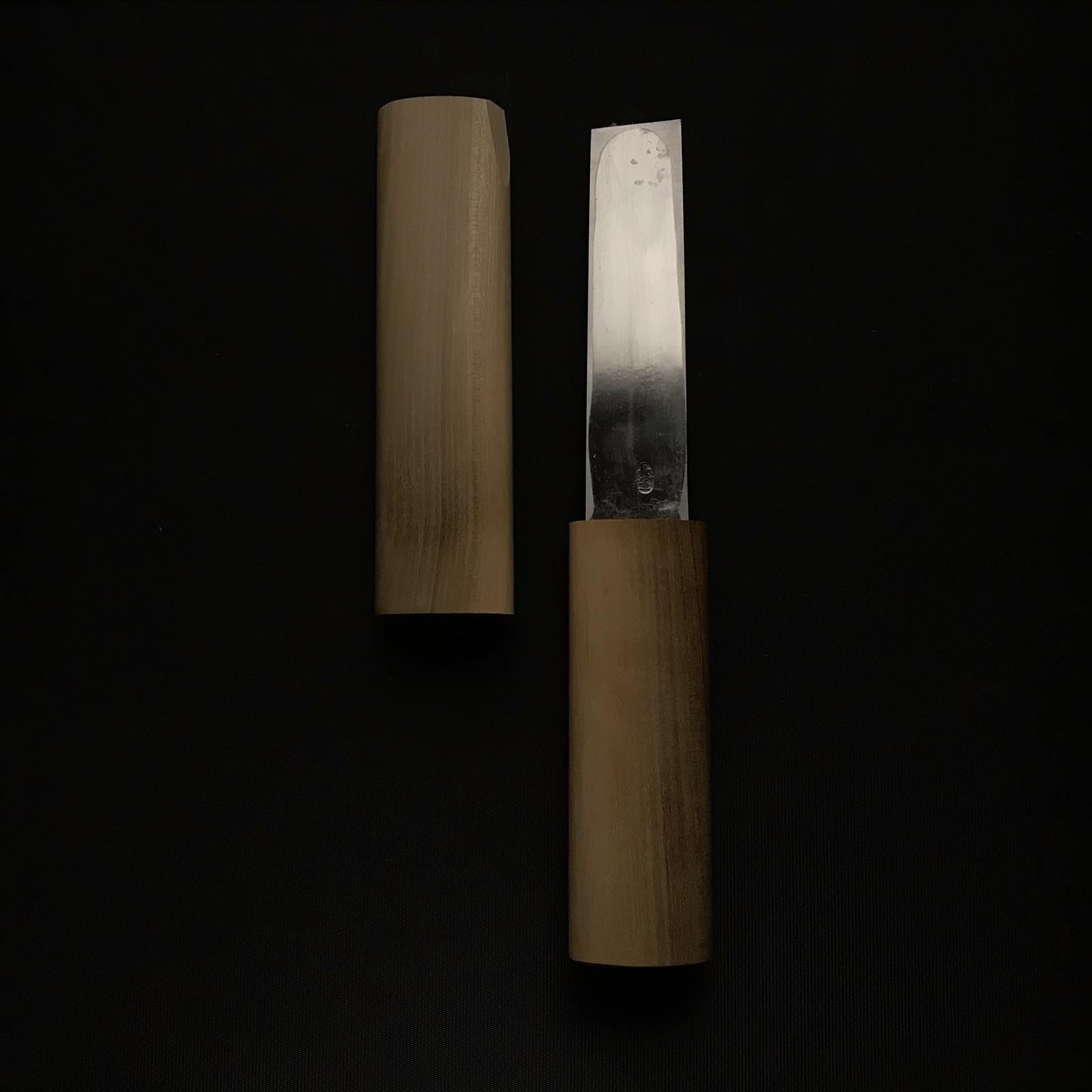 旧蔵 長雲 ぬしや 小刀 右手 掘り出し物 長運 塗師屋小刀 120mm