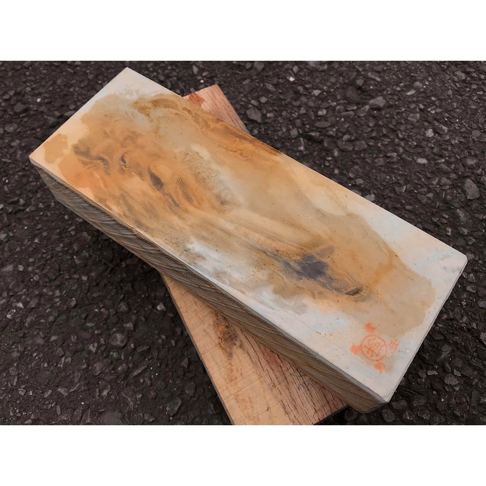 Old stock Nakayama Suitai Toishi From collection Japanese Natural finishing Stones 蔵出し 天然仕上げ砥石 卵色巣板 マルカ 純真正本山