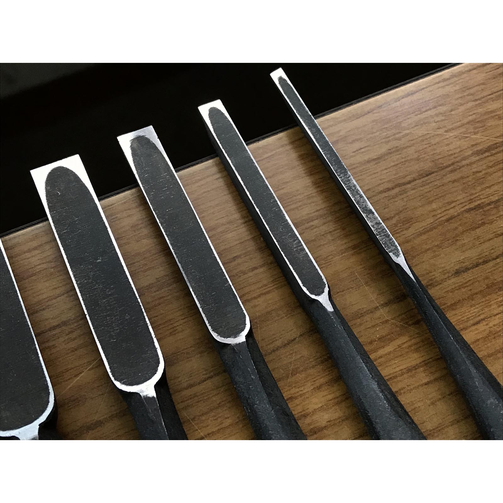 Old stock Masashige Bench chisels set by Masataka Miyawaki 掘出し物 宮脇正孝氏 正繁 追入組鑿 Oirenomi