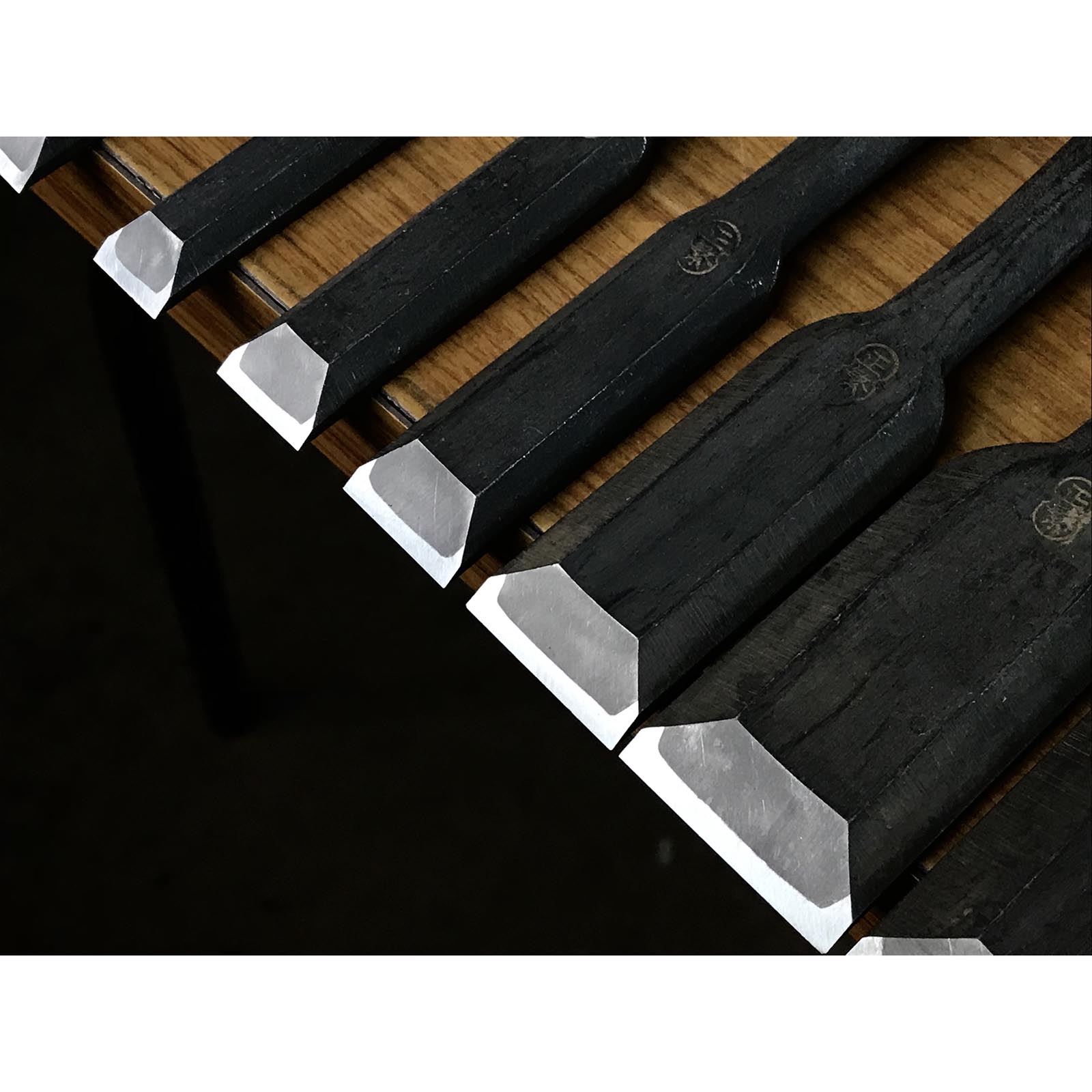 Old stock Masashige Bench chisels set by Masataka Miyawaki 掘出し物 宮脇正孝氏 正繁 追入組鑿 Oirenomi