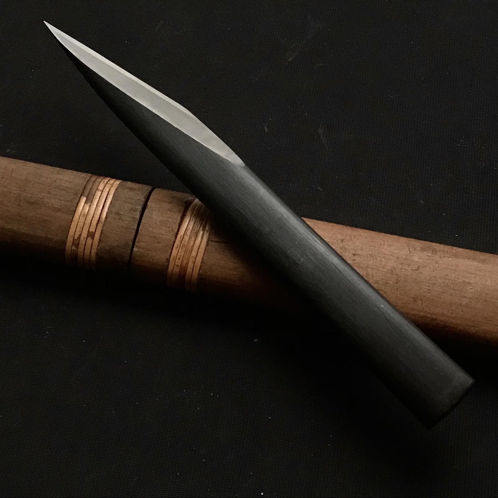 旧蔵 重族 切り出し 右手 日本製 手造り道具 掘り出し物 重族 切り出し小刀 右