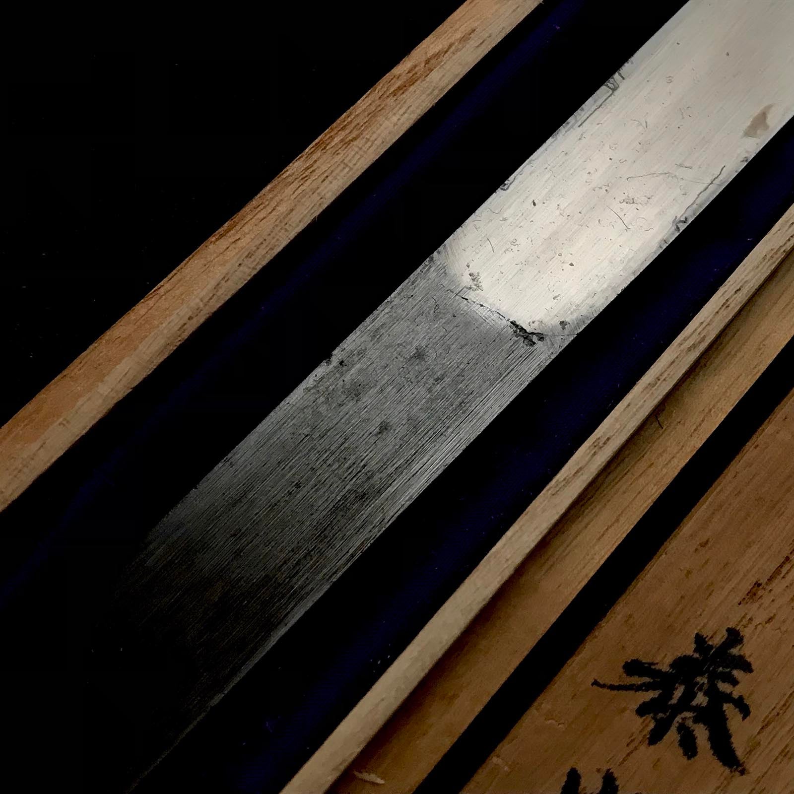 Old stock Sandai-Yasuhiro Kiridashi Left hand Japanese hand made tools 掘出し物 三代泰啓 切出し小刀 左