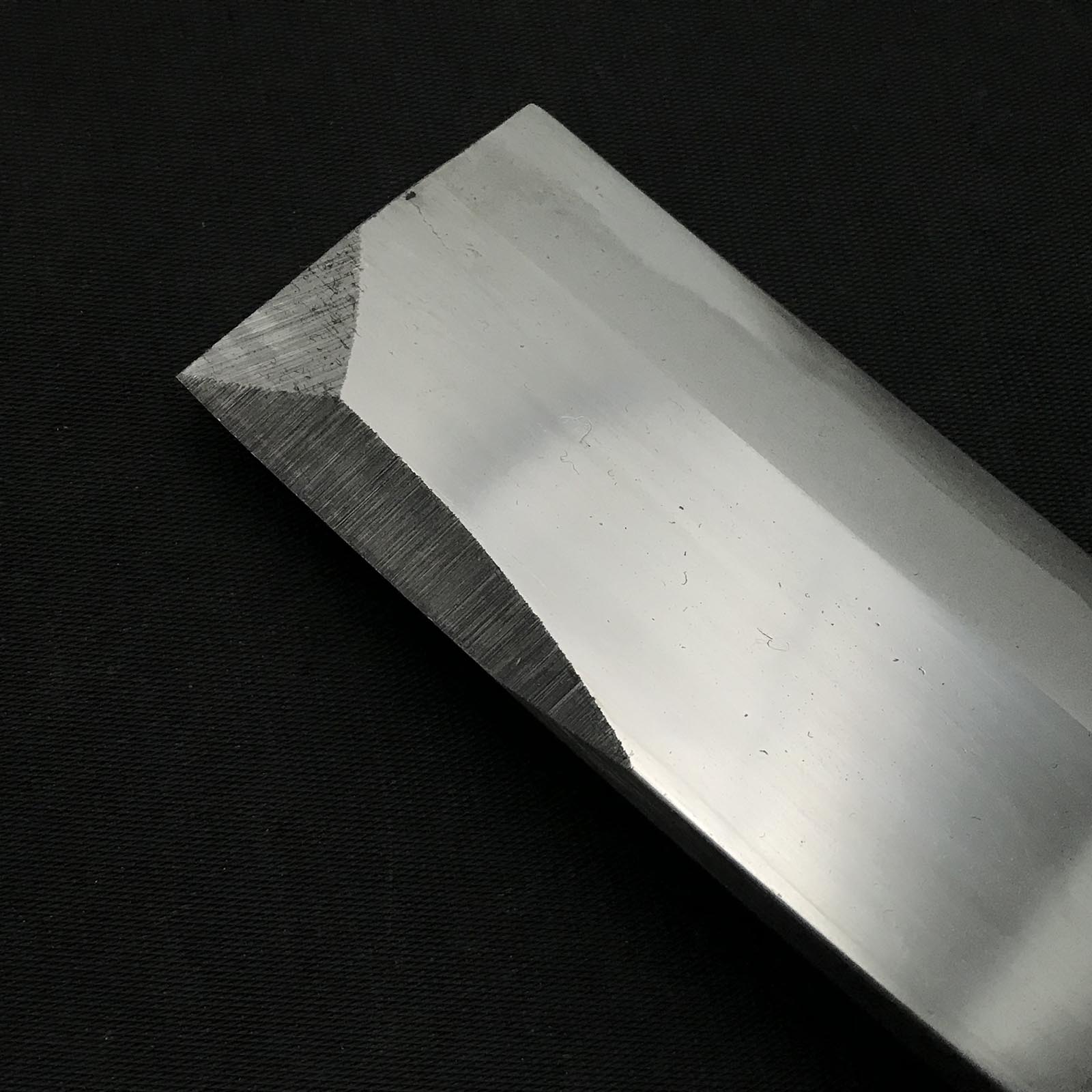 味方屋作 鉈 両刃 磨き仕上げ 右 165mm Ajikataya Double edged Nata by HinoUra Tsukasa Right hand