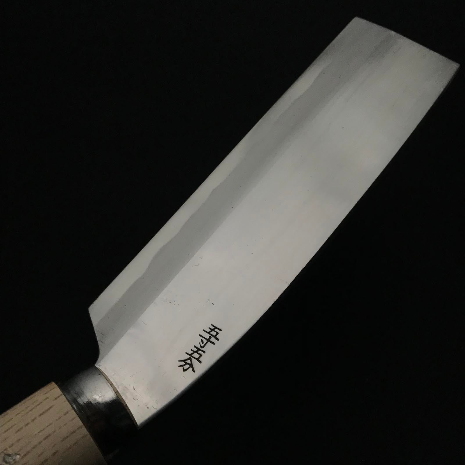 味方屋作 鉈 両刃 磨き仕上げ 右 165mm Ajikataya Double edged Nata by HinoUra Tsukasa Right hand