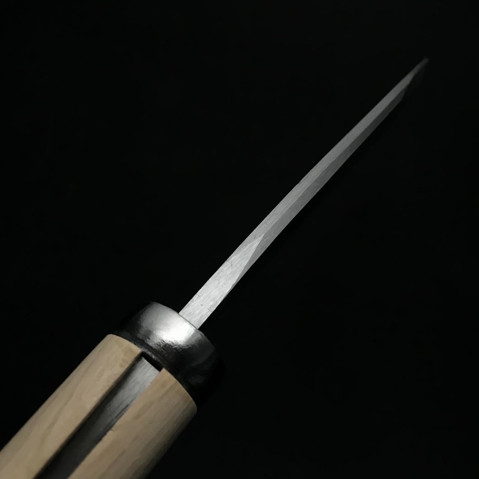 味方屋作 鉈 両刃 磨き仕上げ 右 165mm Ajikataya Double edged Nata by HinoUra Tsukasa Right hand