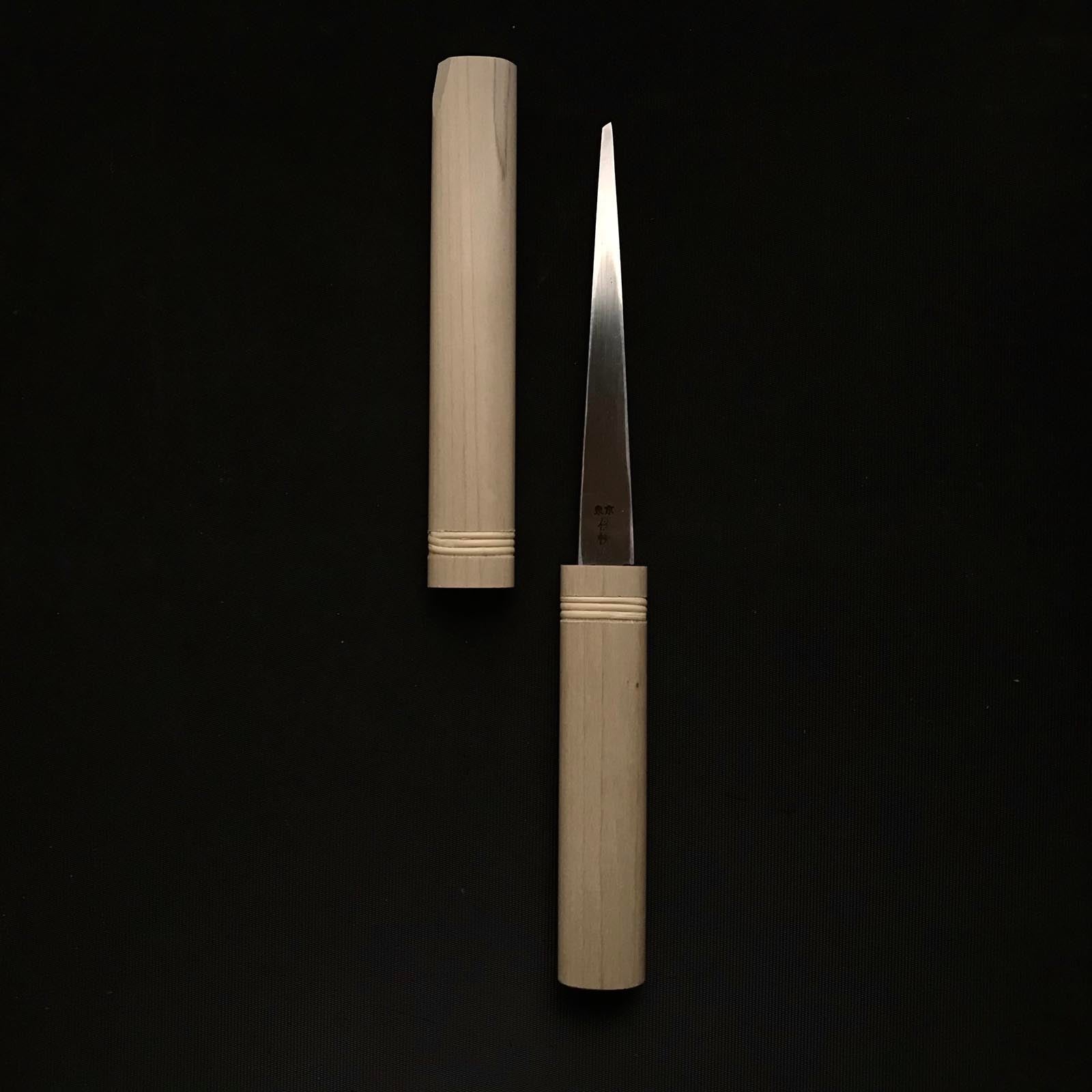 光悦 左栗小刀 侊悦 青紙鋼 繰り小刀 左 130mm – YAMASUKE KurashigeTools