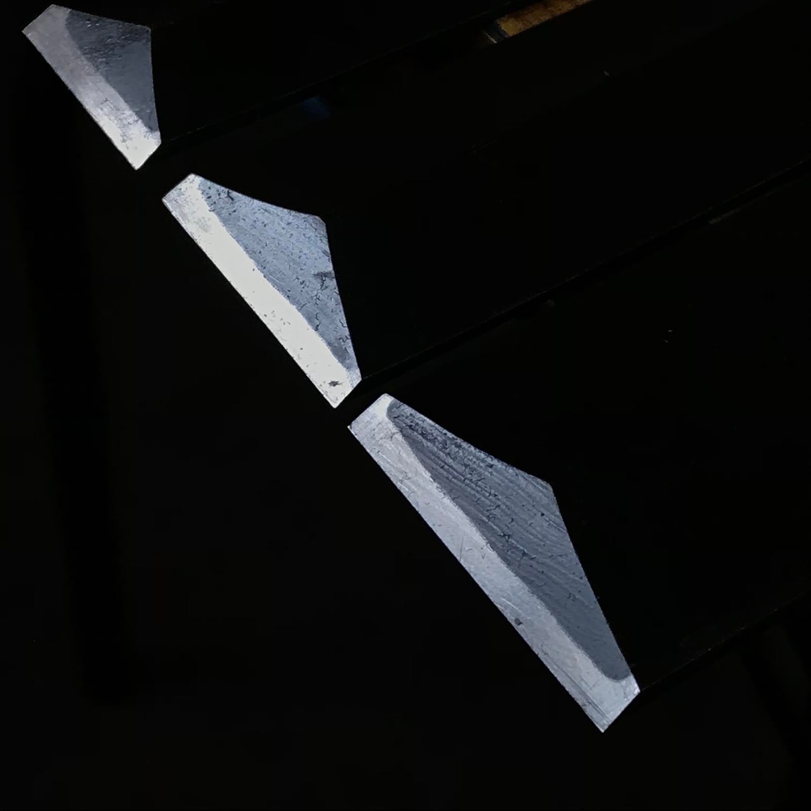 Fujihiro Dovetail Paring chisels by Chuutarou Imai 今井忠太郎作 二治弘 鎬薄鑿 Usunomi 12,15,18,24,30,36mm