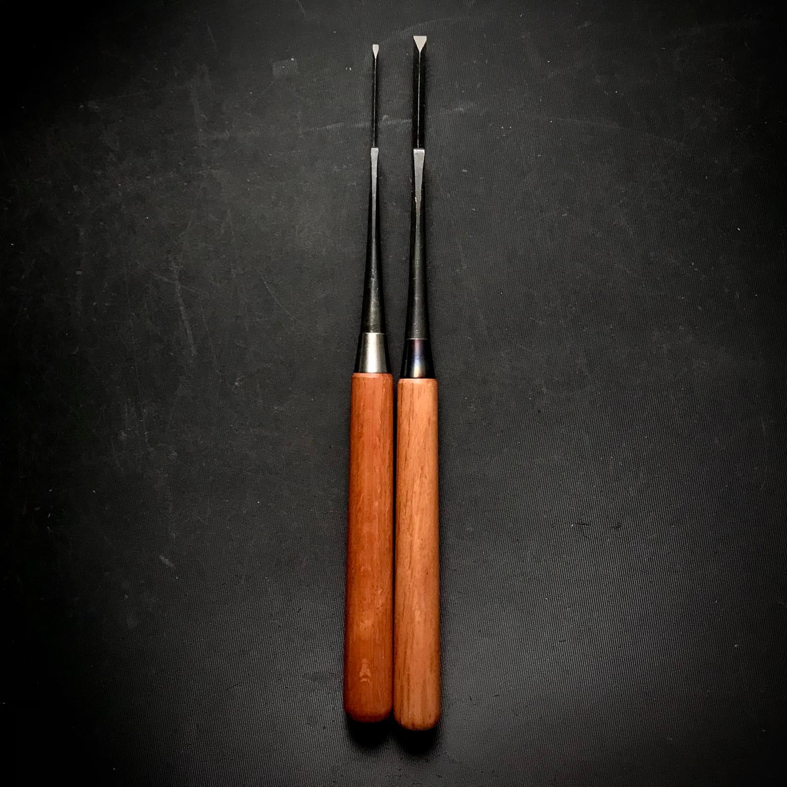 Old stock Yoshitaka Trowel chisels (Kote nomi) Dovetail type 掘出し物 義隆 鏝鑿 鎬型 6,3mm