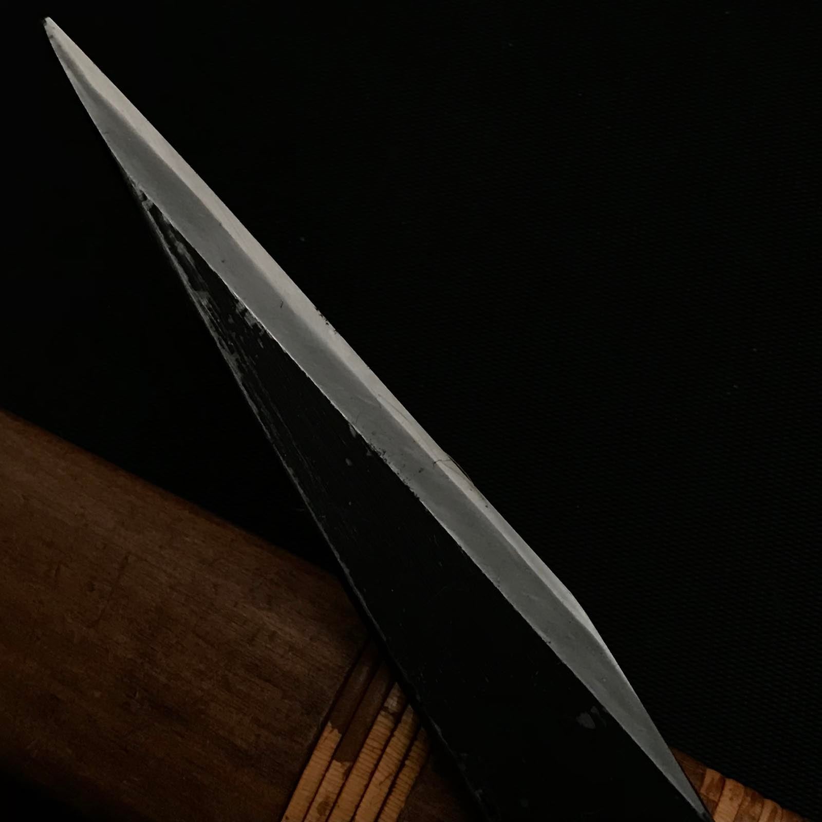 旧蔵 宝龍神切り出し 右手 日本製 手作り道具 掘り出し物 宝龍神 切り出し小刀 右 18mm