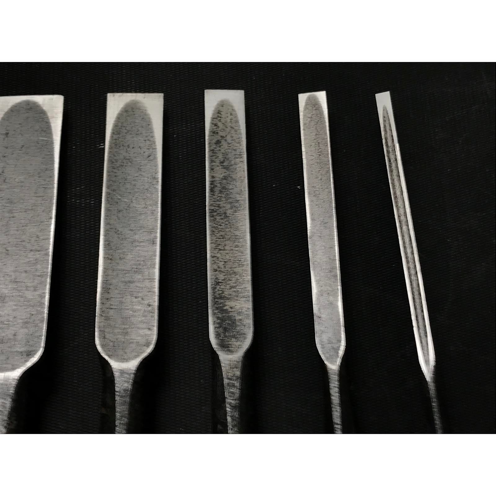 Kanetake Kaku-uchi Type Bench chisels set by Takahashi Norikazu 高橋典三作 カネ武 角打追入組鑿 Oirenomi