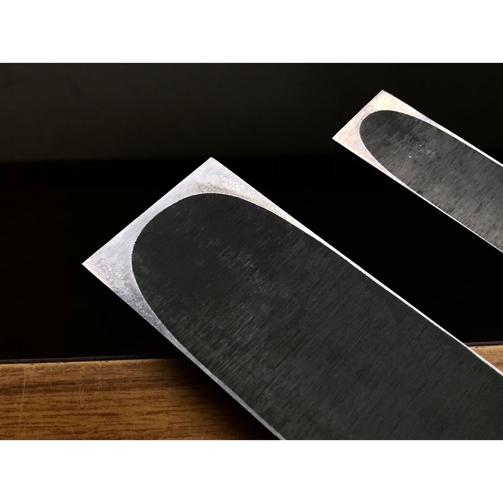 Old stock #2 Kunikei Slick Chisels set by Ikeda Yoshiro (Ootsuki-nomi, Hontsuki-Nomi) 掘出し物 池田慶郎氏 三代目国慶作 本突き組鑿 48,24mm