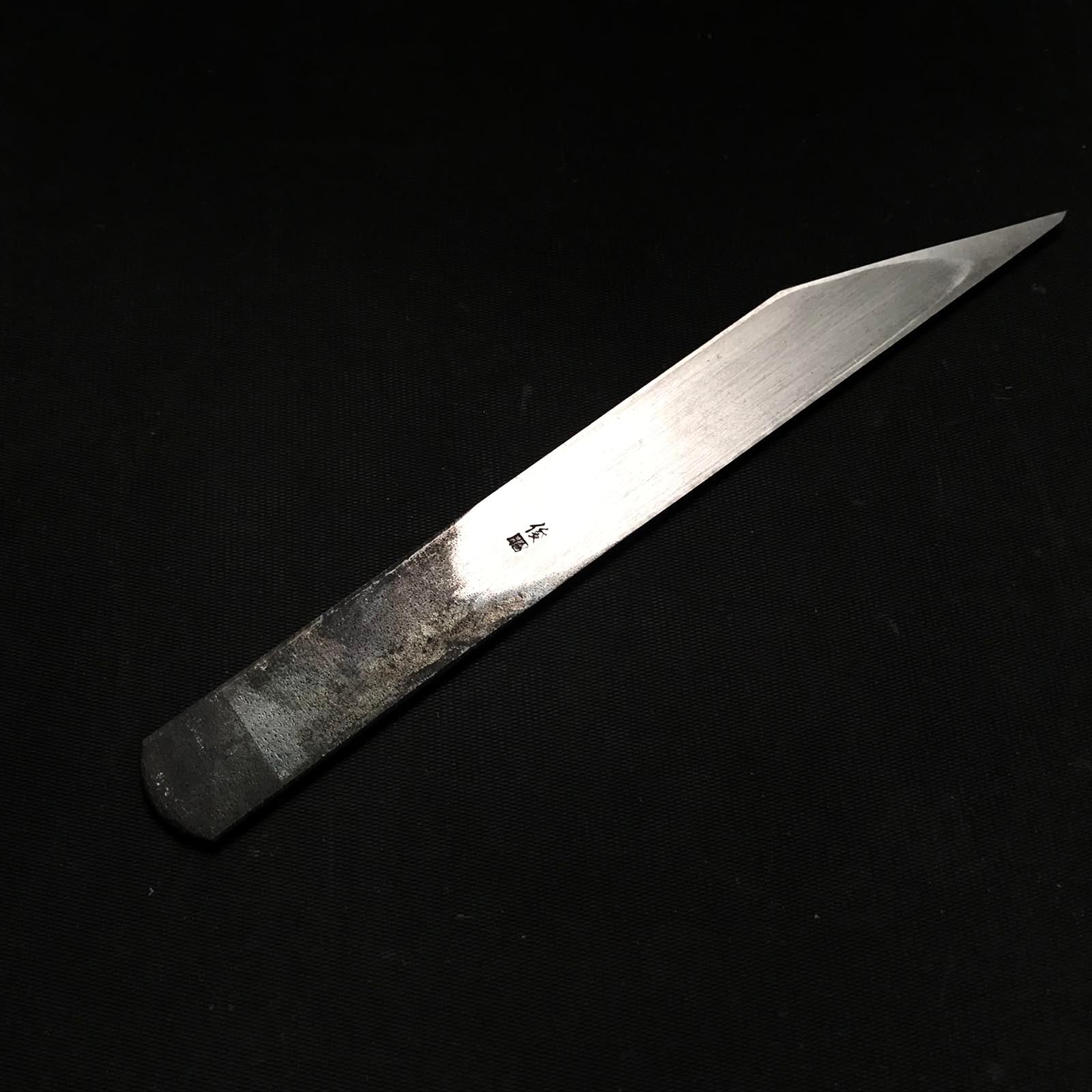 Old stock Toshiaki Kiridashi Kokatana Right hand 掘出し物 俊昭 切出し 右 18mm