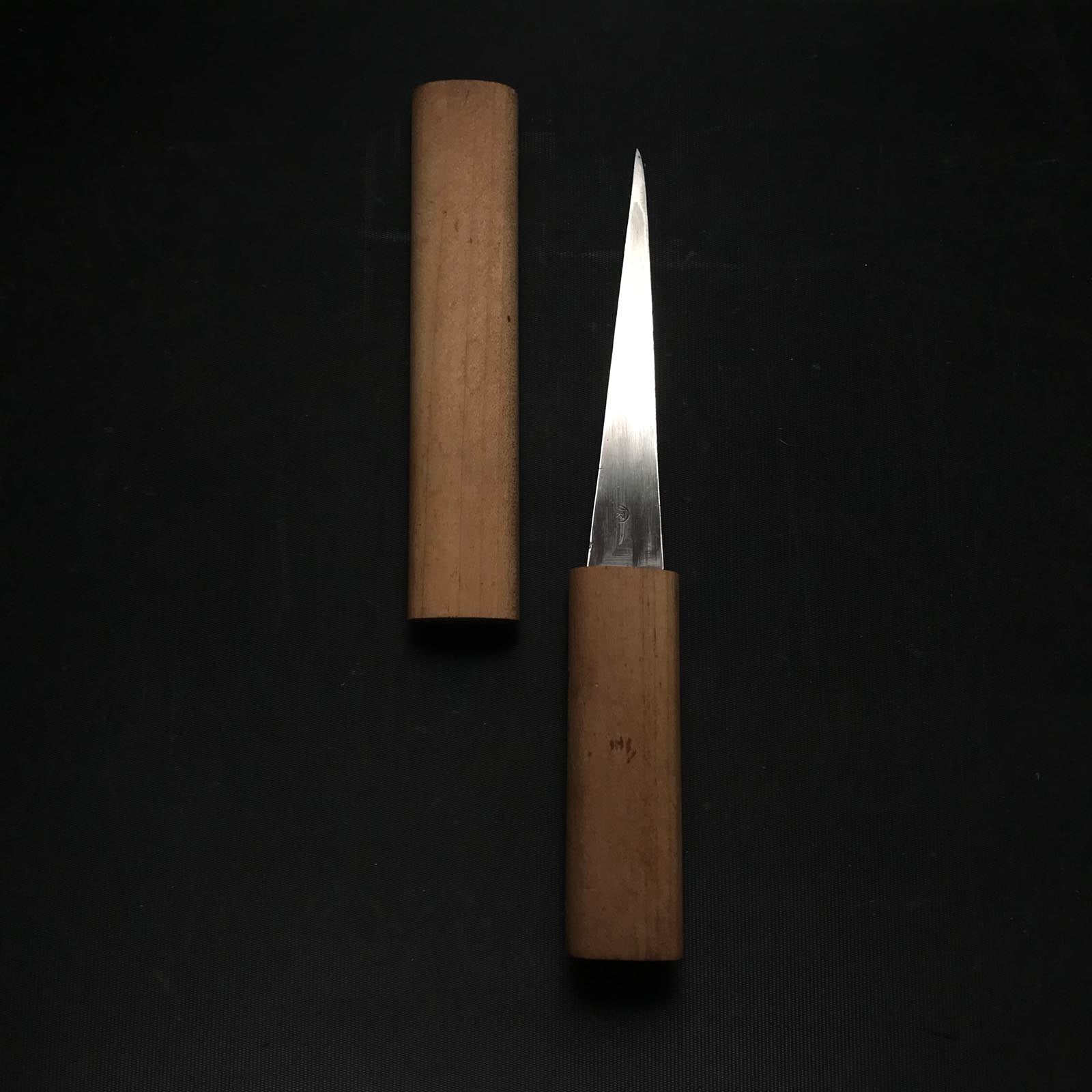 Old stock Marutai Kuri Kokatana (Carving knife) Right hand 掘出し物 丸金 繰小刀 右 120mm
