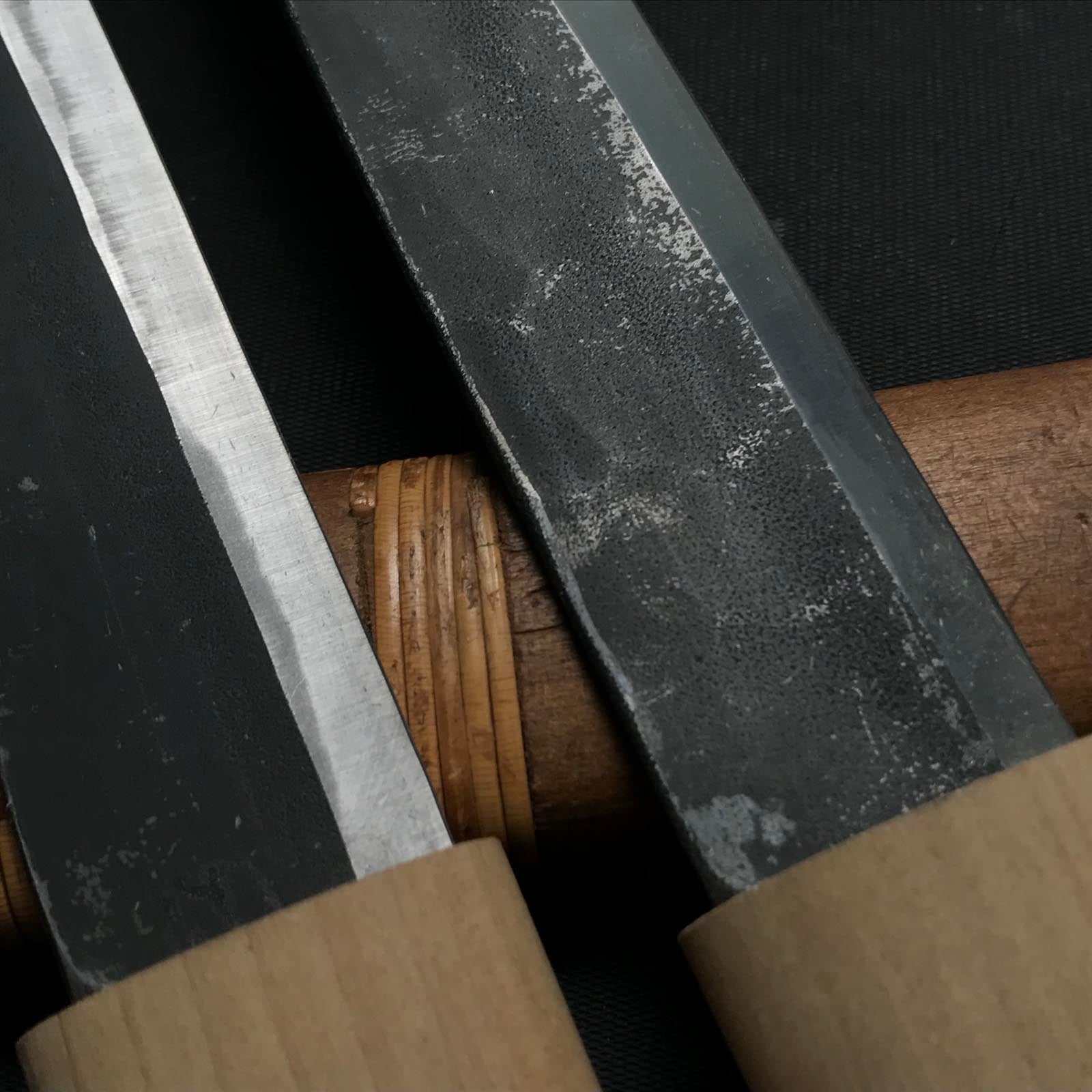 Old stock Genomaru Kokatana Right hand 掘出し物 源音丸 小刀 右 135,150mm