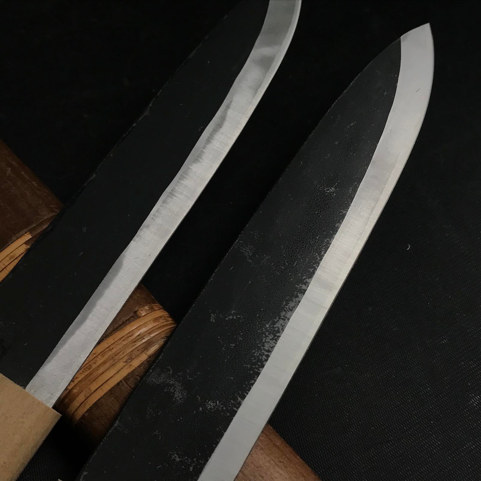 Old stock Genomaru Kokatana Right hand 掘出し物 源音丸 小刀 右 135,150mm