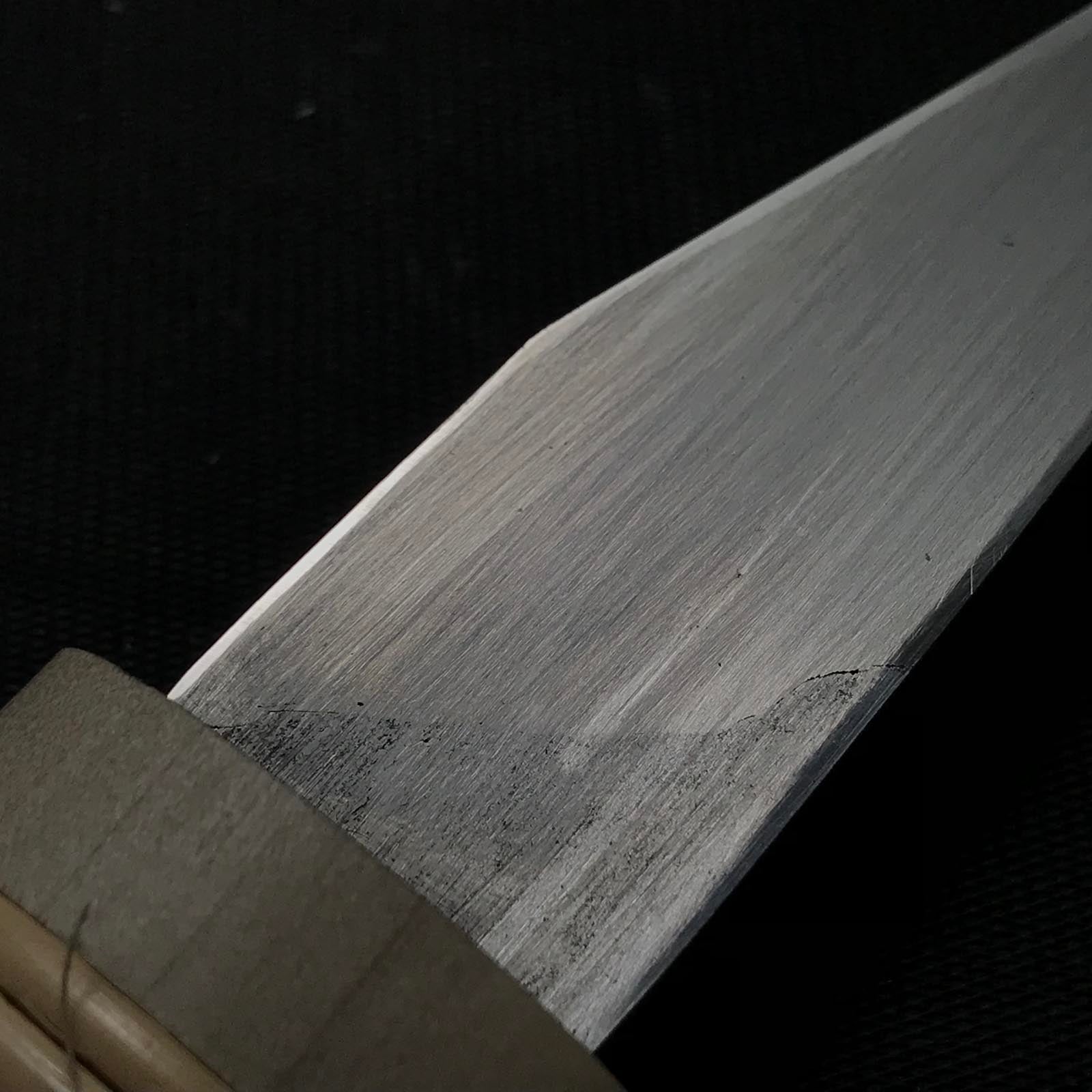 Old stock Sakamitsu 2nd generation Kiridashi Kokatana with white steel 掘出し物 二代坂光作 横手小刀 右 21mm