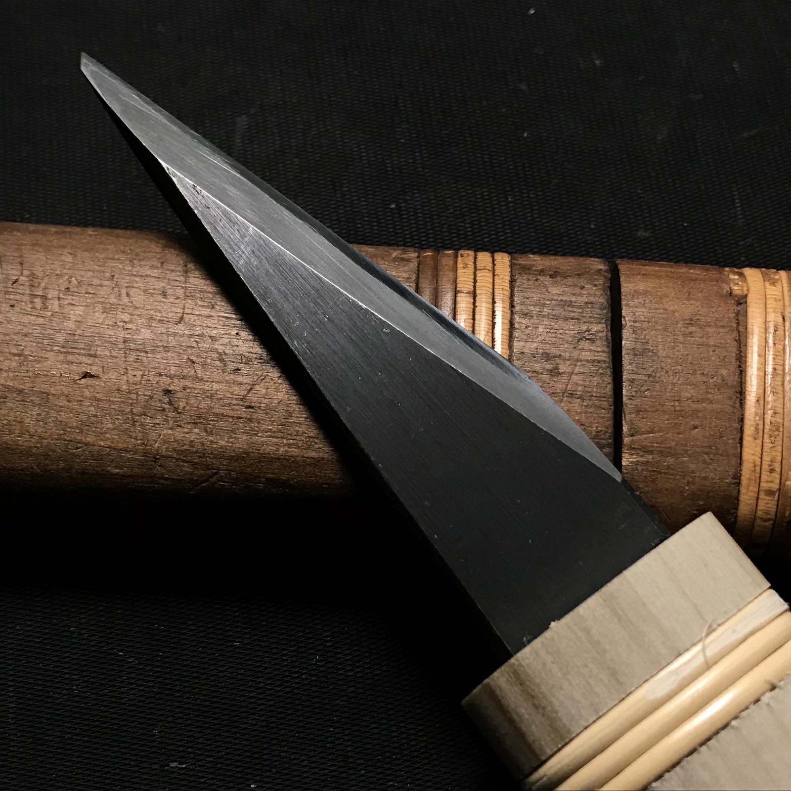 Old stock Sakamitsu 2nd generation Kiridashi Kokatana with white steel 掘出し物 二代坂光作 横手小刀 右 21mm
