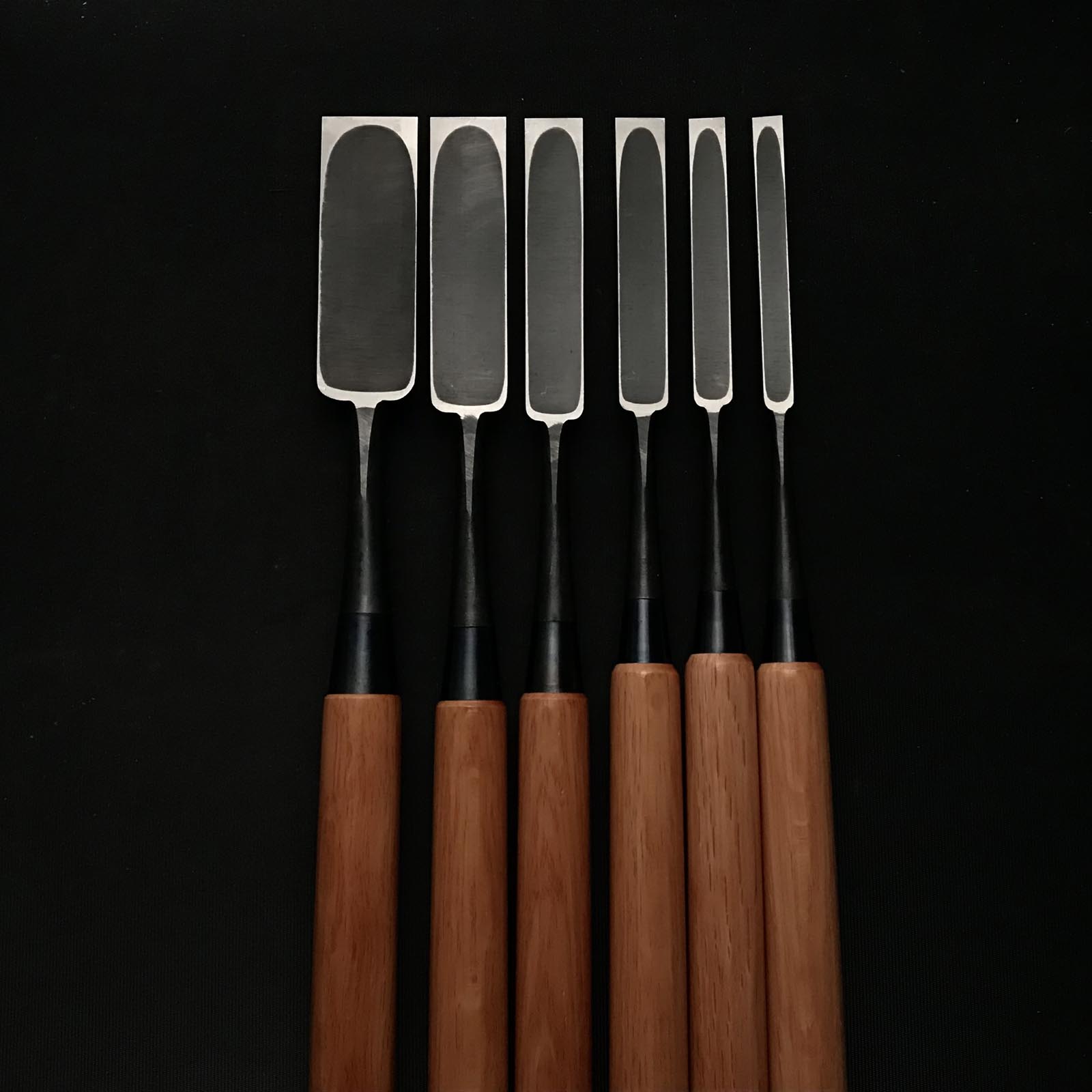 Fujihiro Paring chisels by Chuutarou Imai 今井忠太郎作 二治弘 薄鑿 Usunomi 9,12,15,18,24,30mm